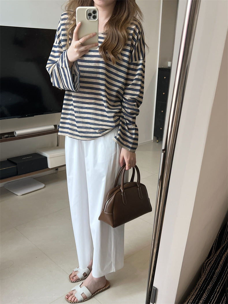 Slouchy Striped Top (preorder/ 3 colours)