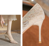 Lace heels (preorder/ 2 colours)