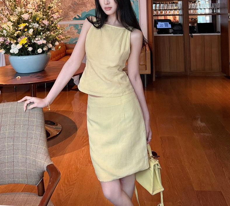 Lemon Linen Set (preorder)