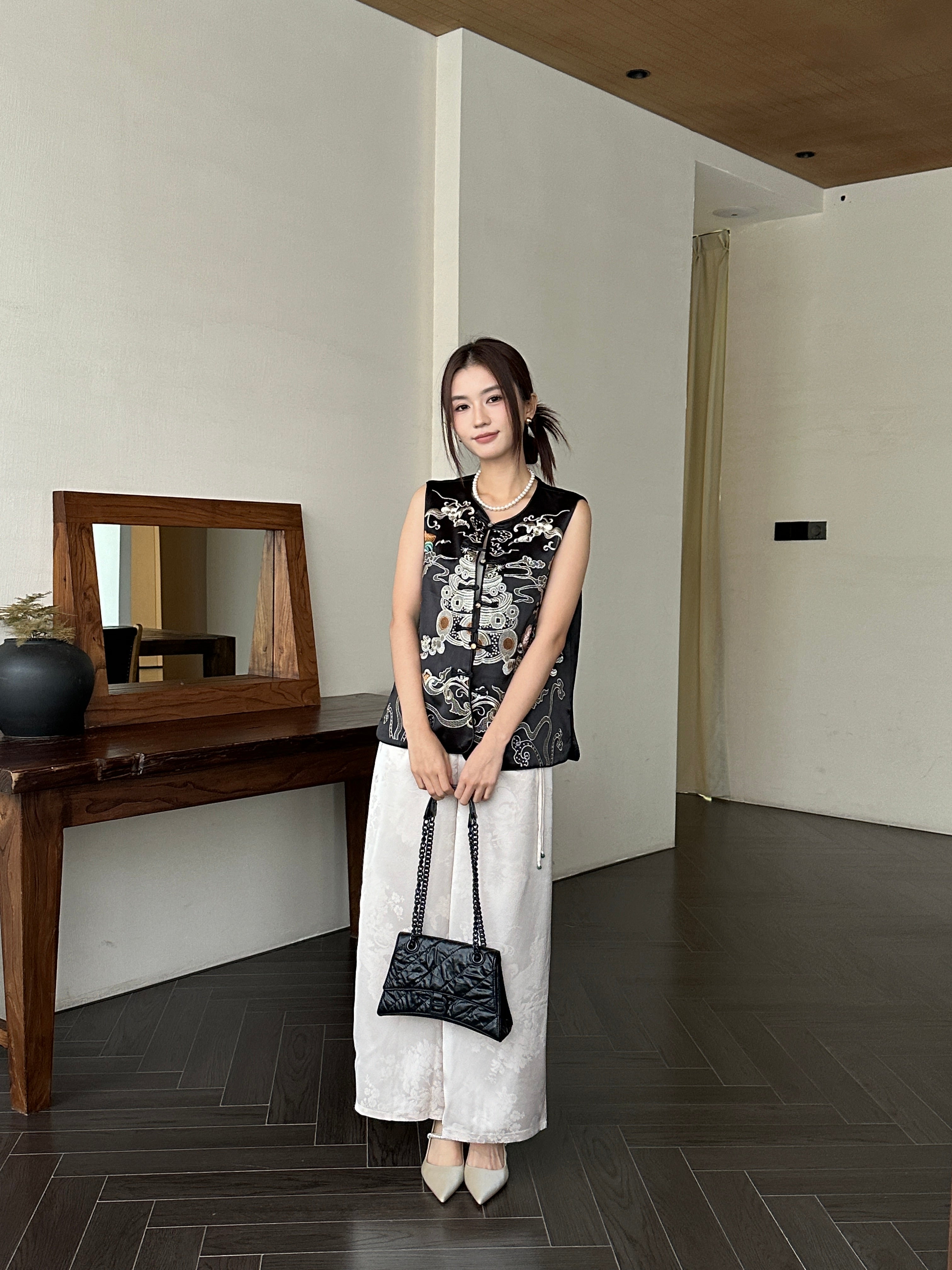 Dynasty oriental top (ready stock in 4XL)