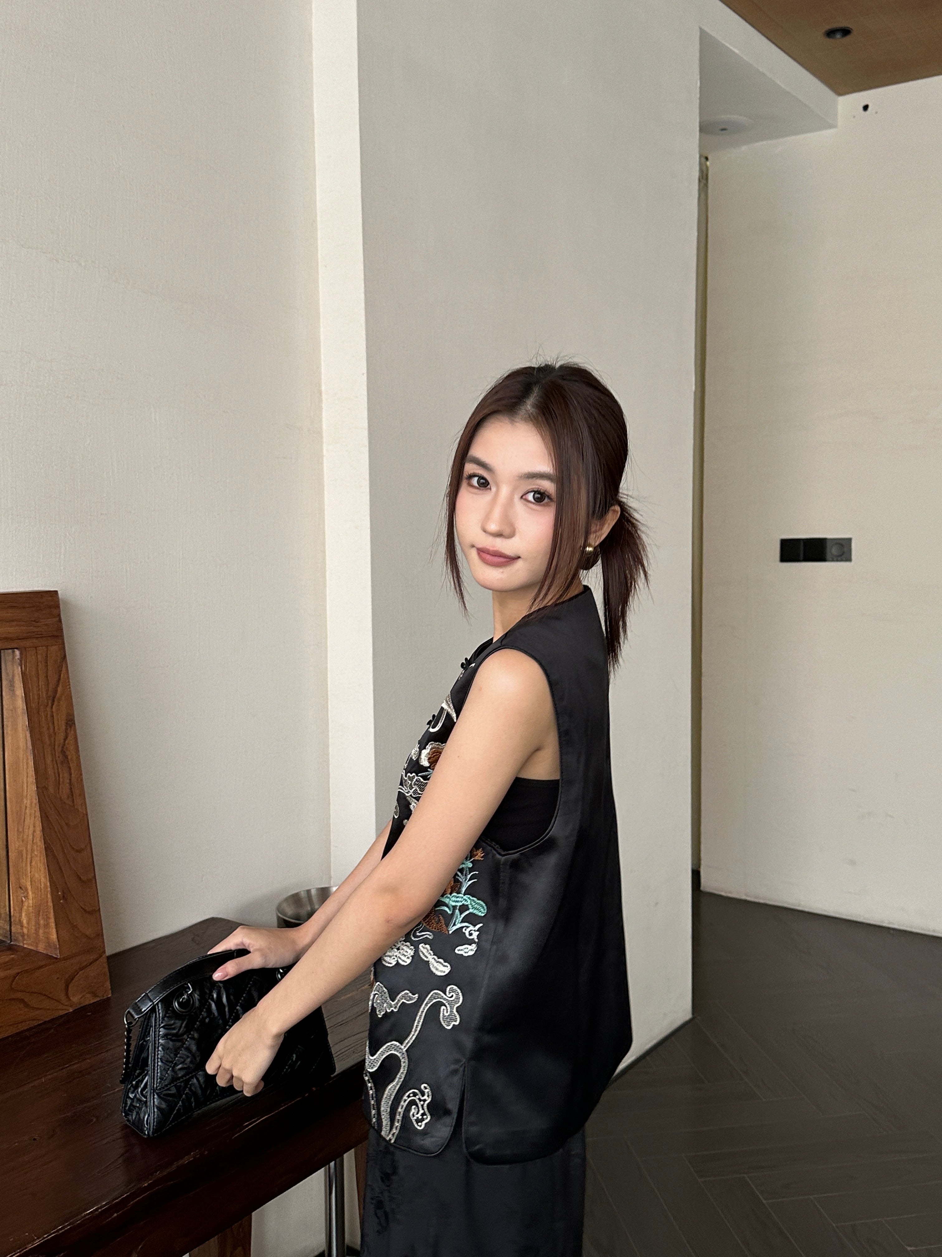 Dynasty oriental top (ready stock in 4XL)