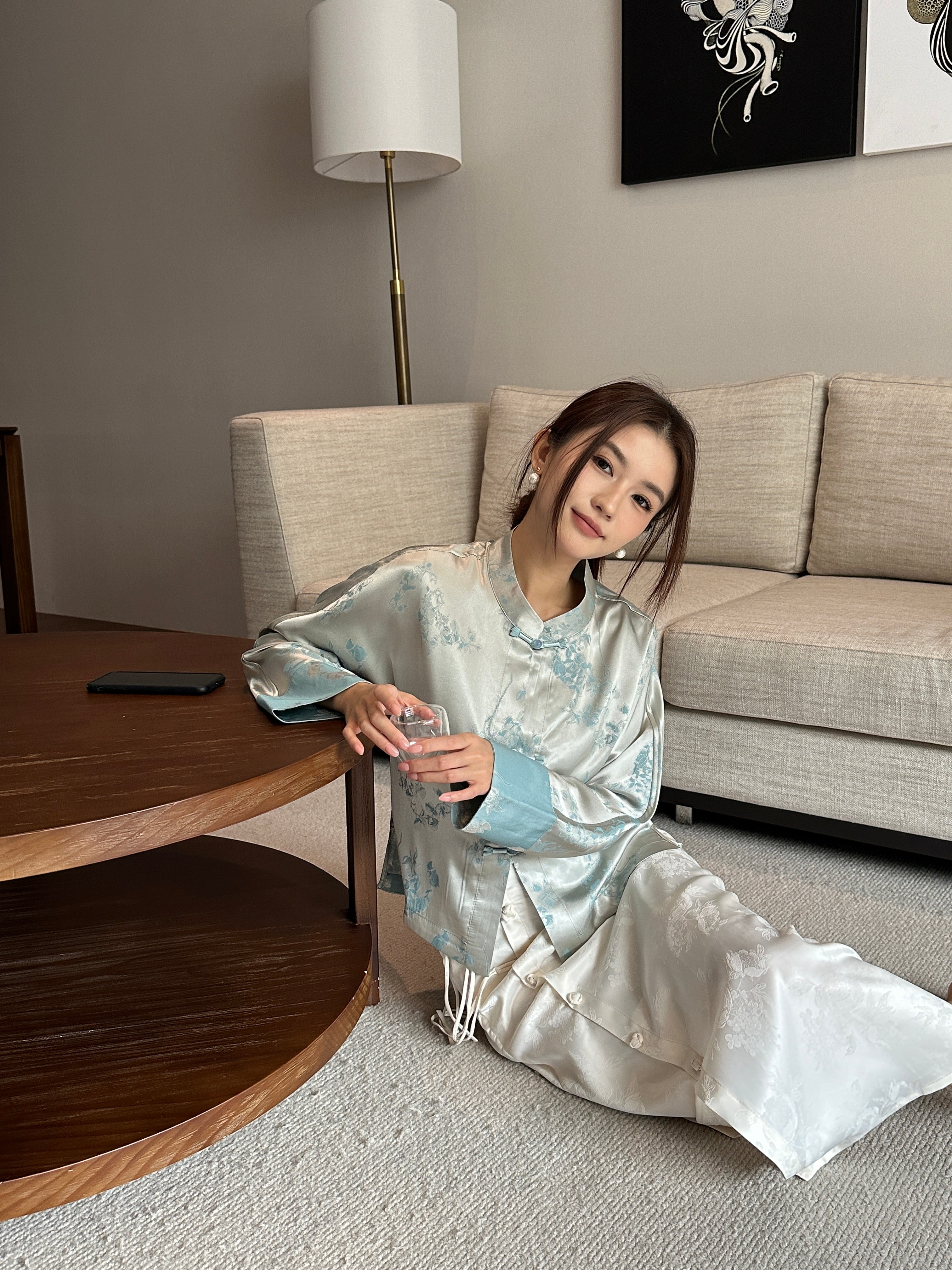 Oriental skirt (ready stock in black (M)/ 2 colours)