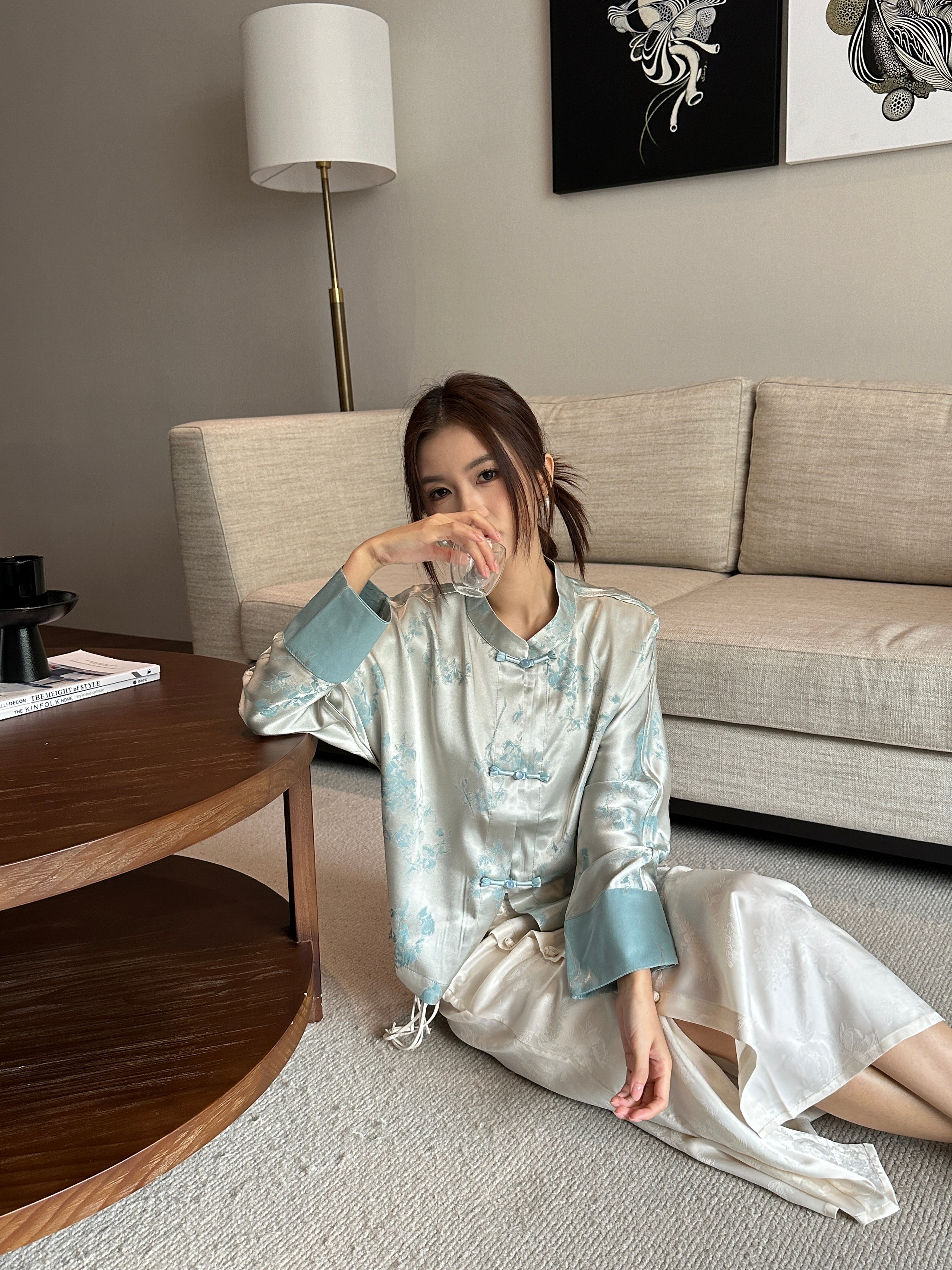 Oriental skirt (ready stock in black (M)/ 2 colours)