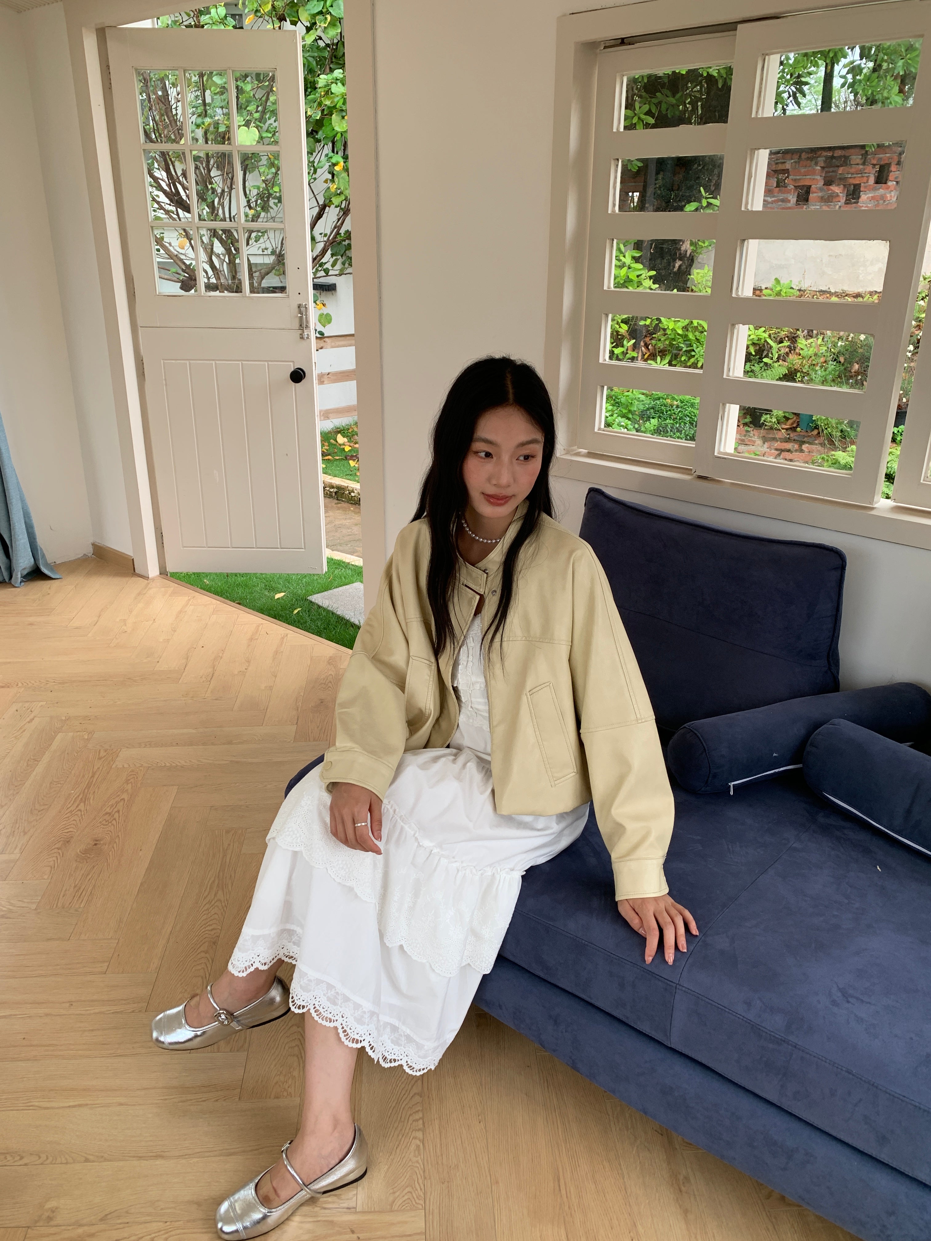 Lemon Leather Jacket (ready stock)