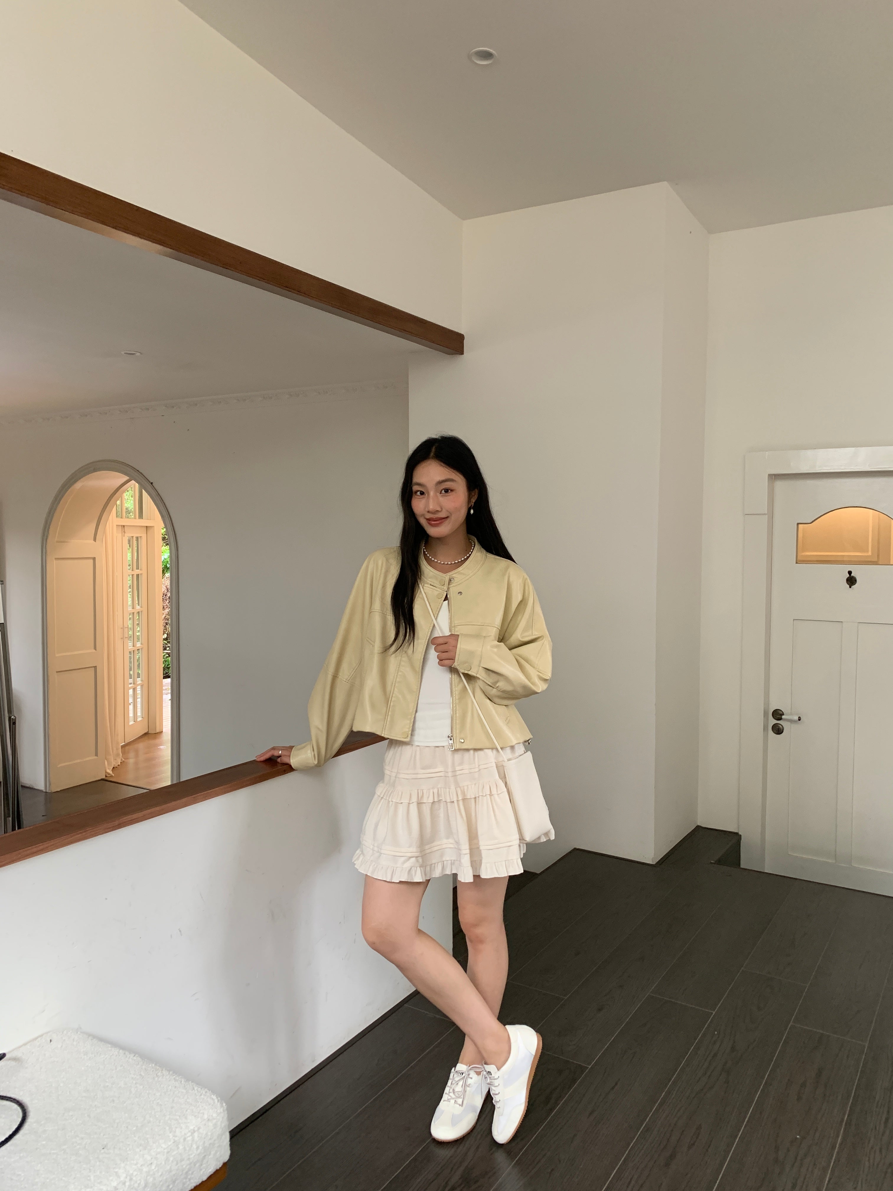 Lemon Leather Jacket (ready stock)