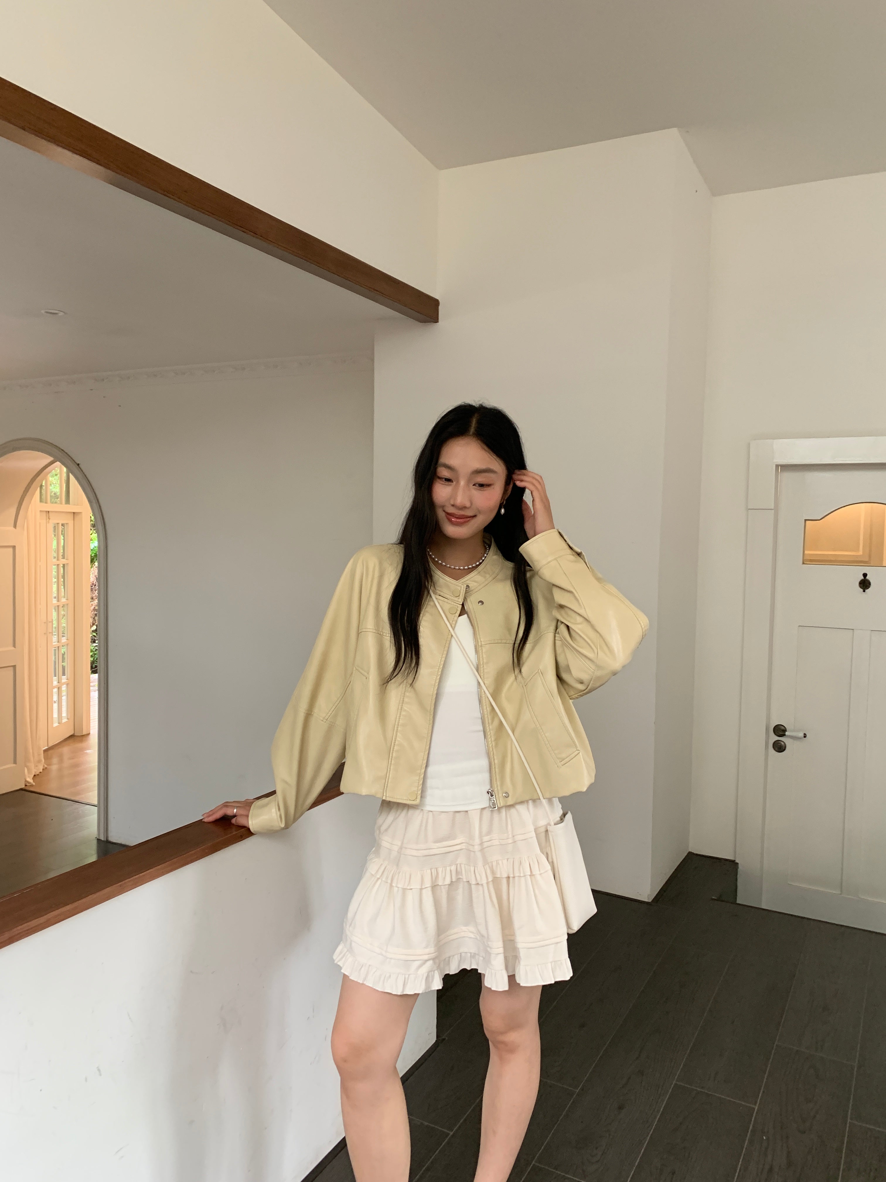 Lemon Leather Jacket (ready stock)