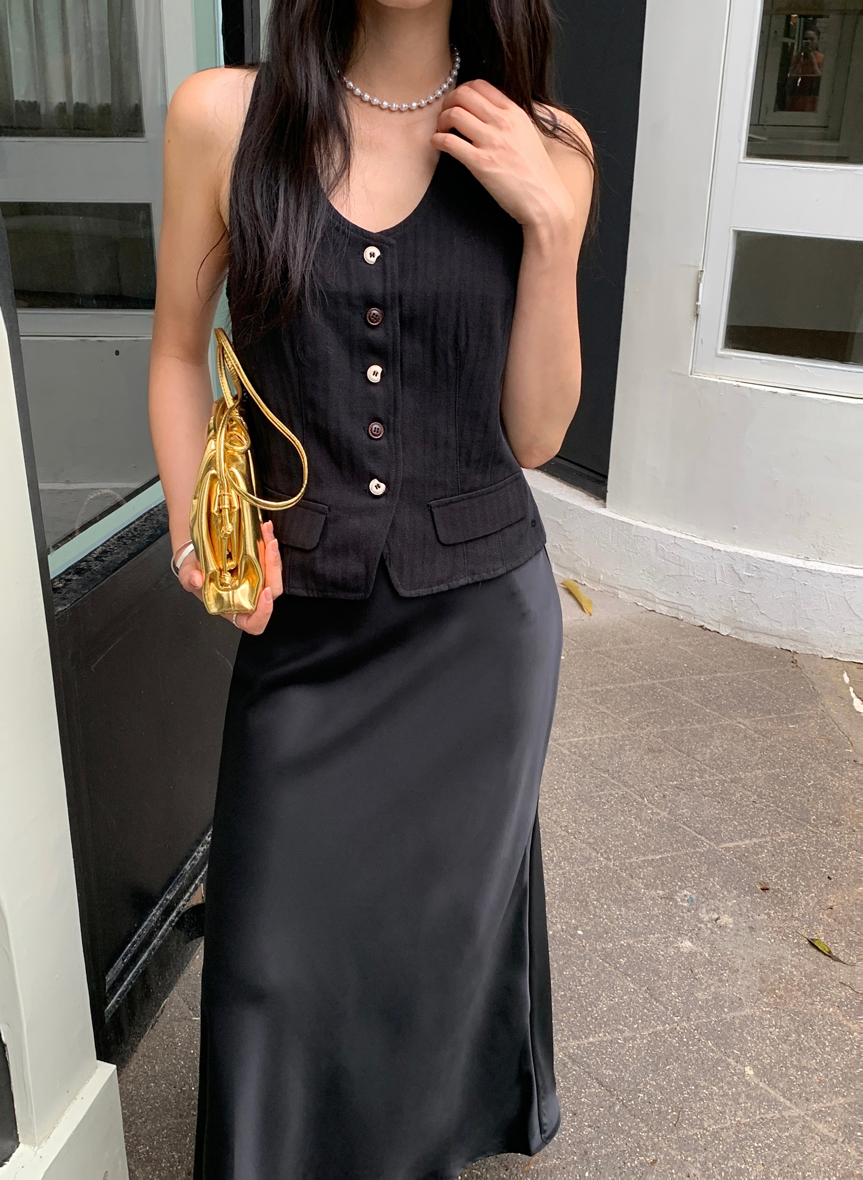 Satin Midi Skirt (ready stock/ 12 colours)