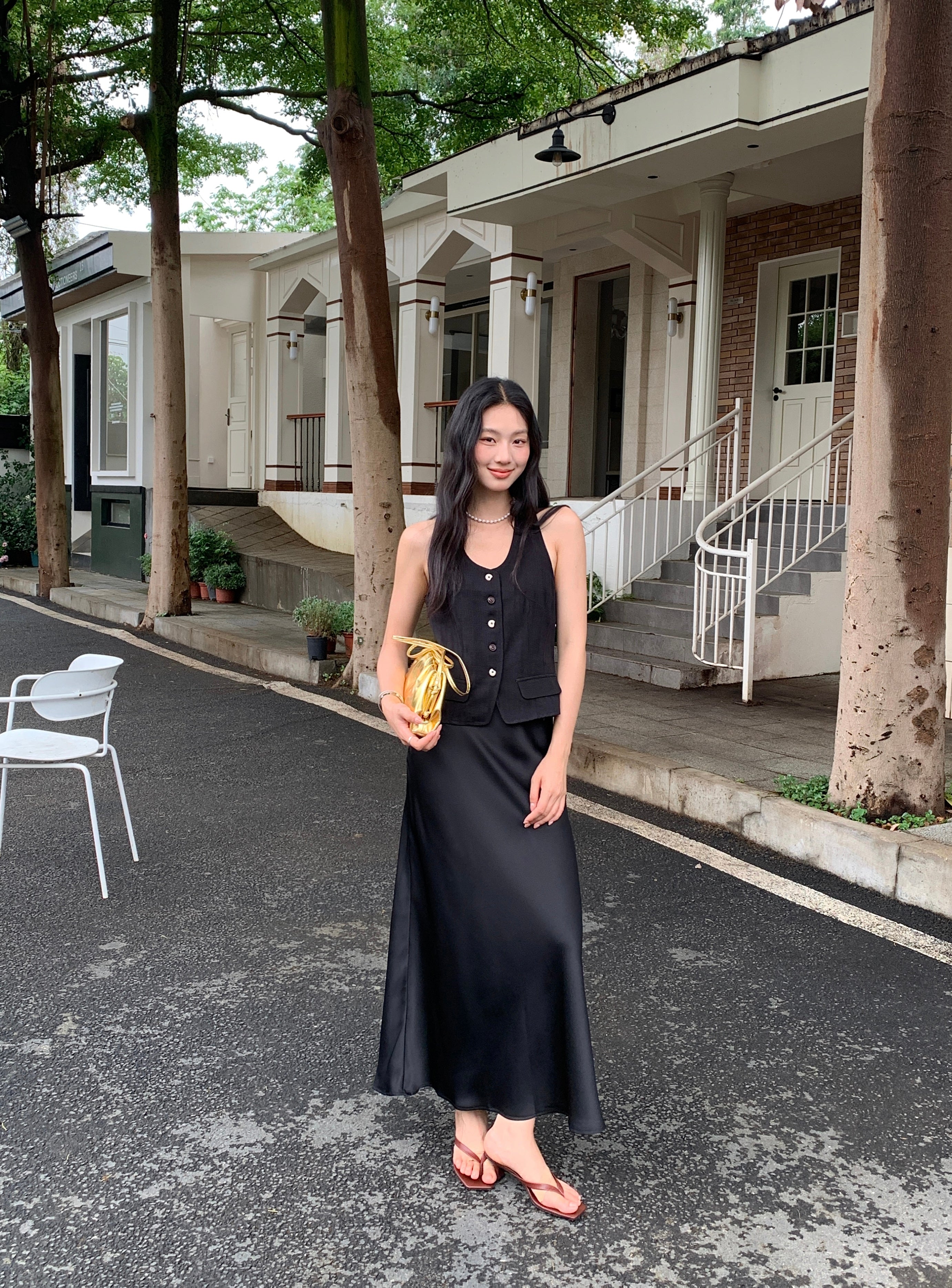 Satin Midi Skirt (ready stock/ 12 colours)