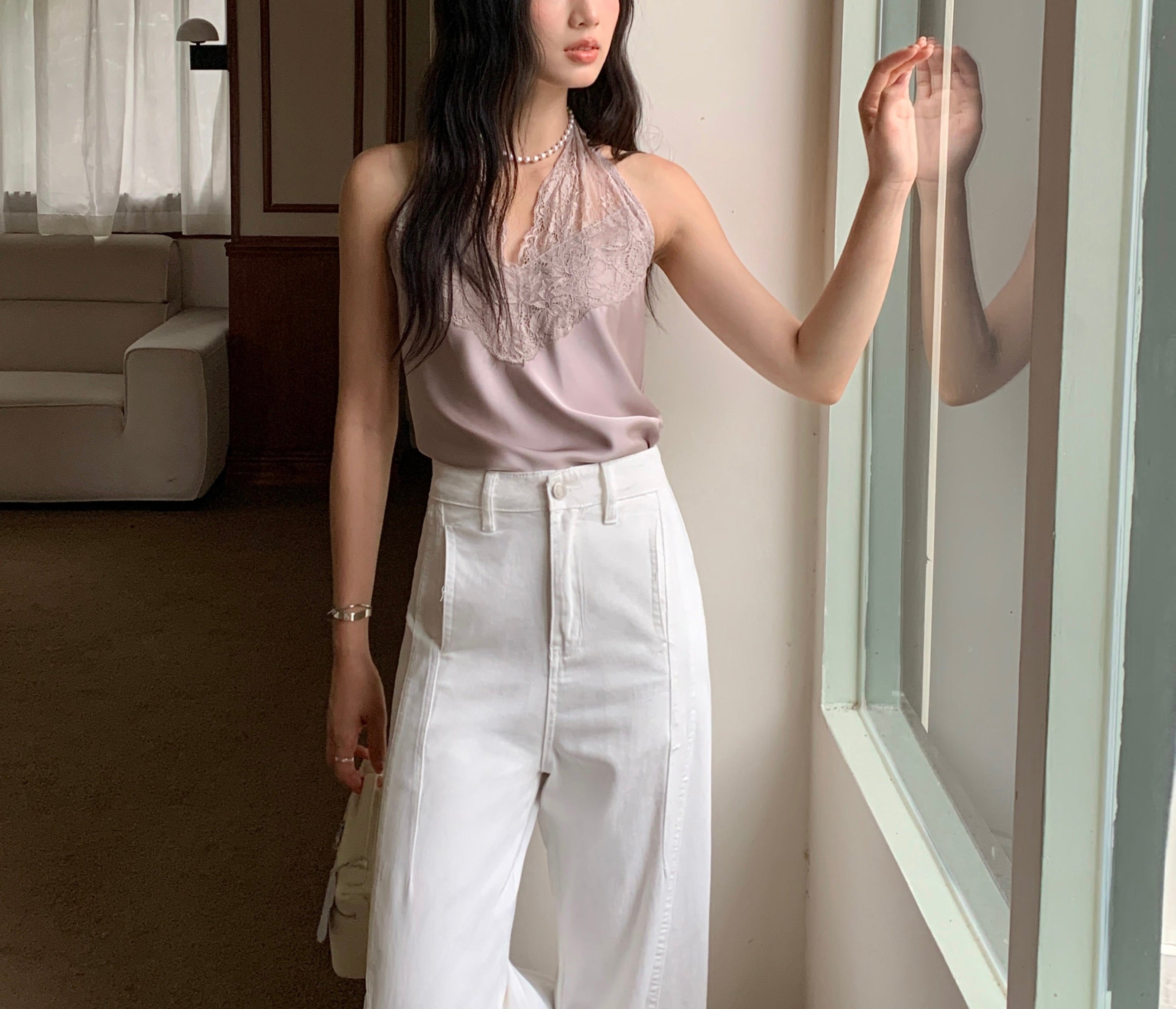 Dominique Top (ready stock)