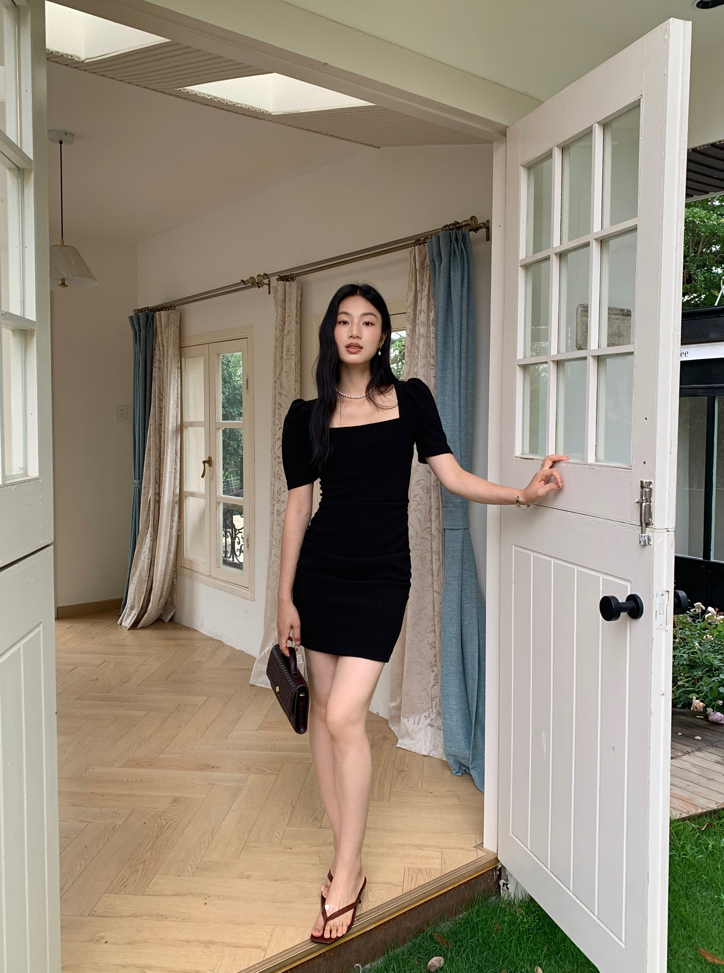 Penns dress (READY STOCK IN BLACK&WHITE (S))