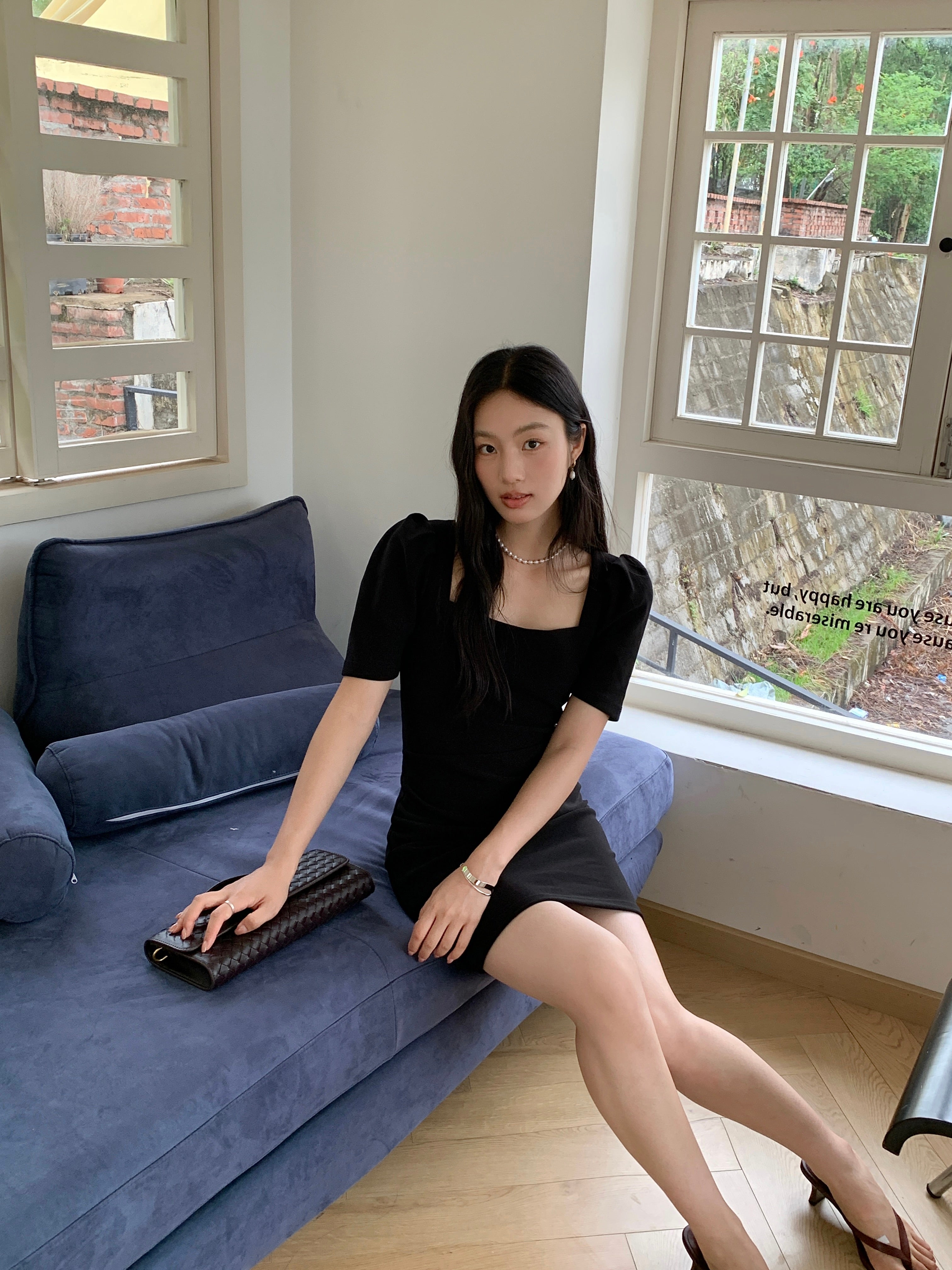 Penns dress (READY STOCK IN BLACK&WHITE (S))