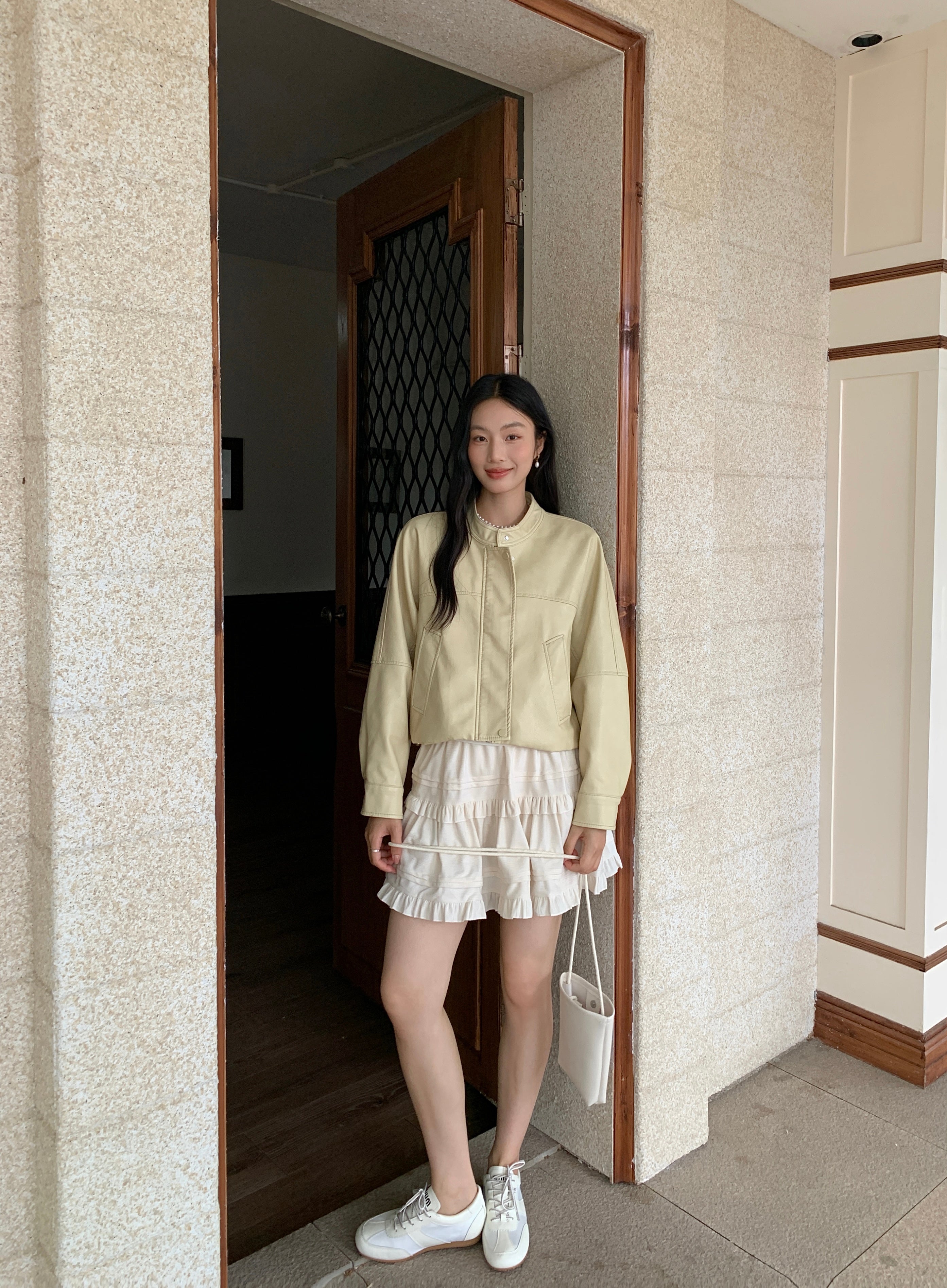 Lemon Leather Jacket (ready stock)