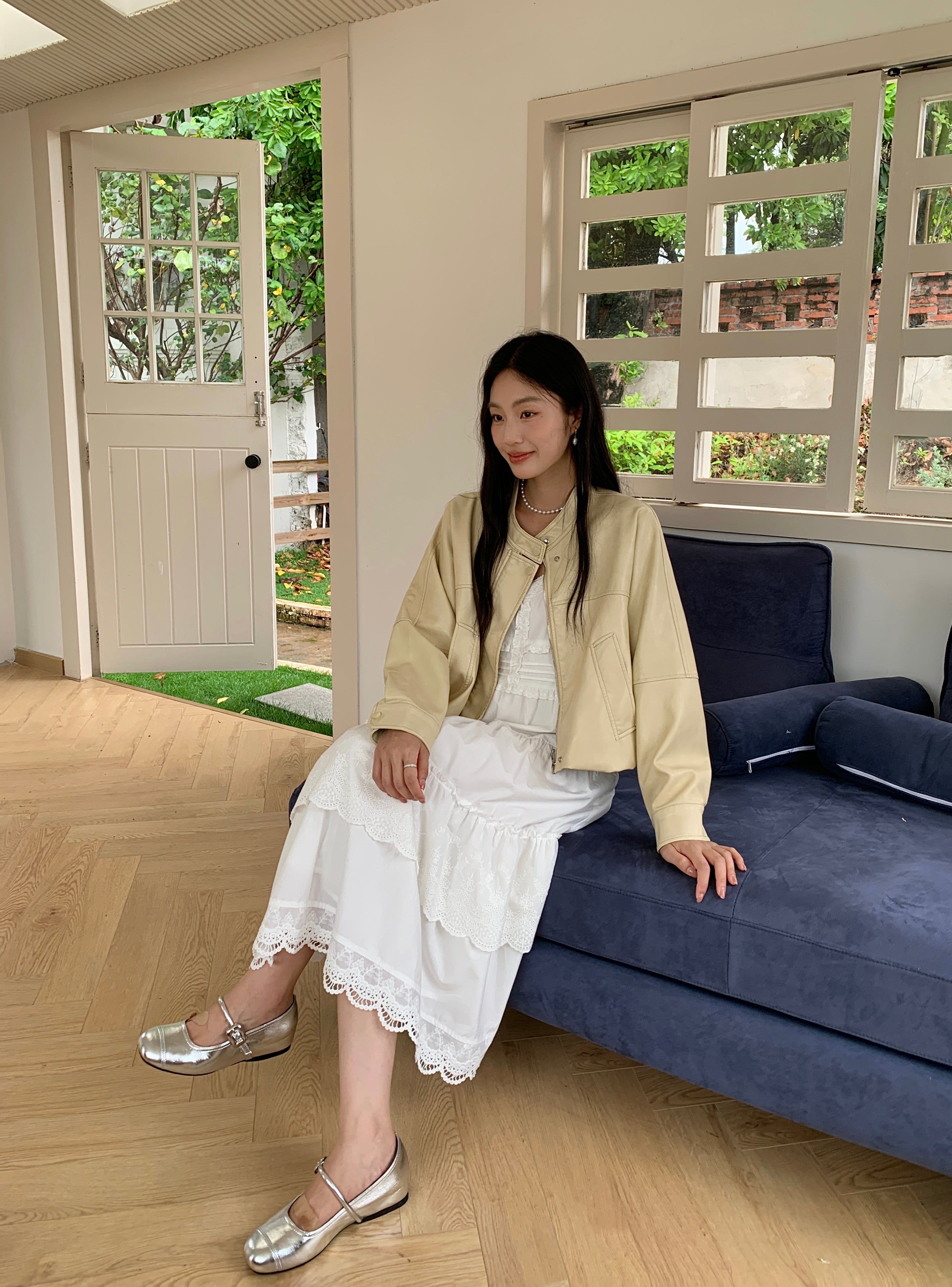 Lemon Leather Jacket (ready stock)