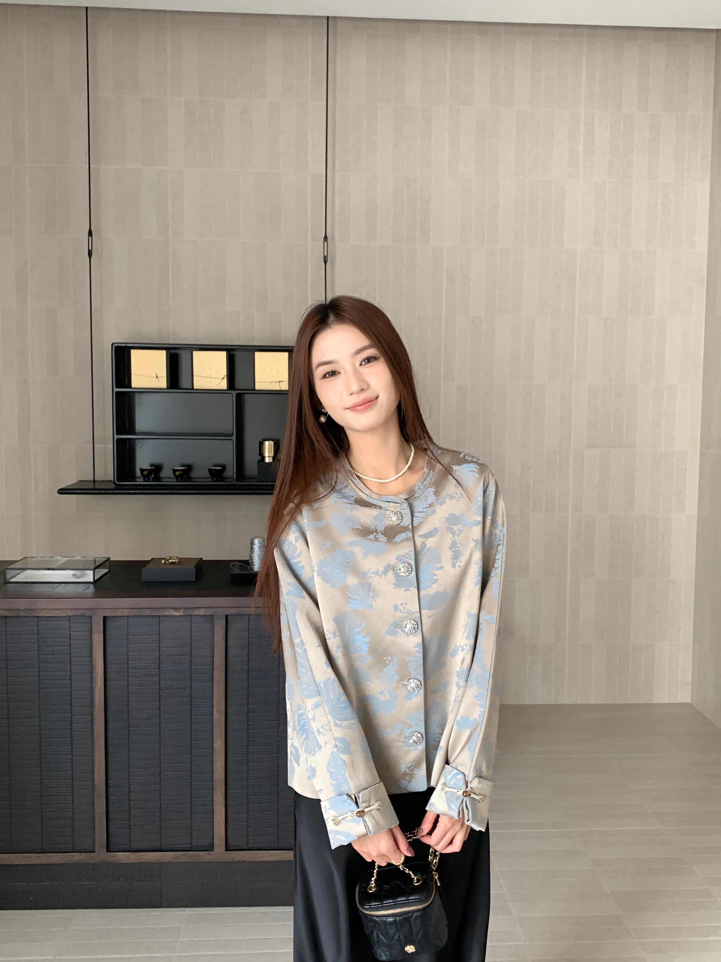 Gionna oriental jacket top (ready stock in XL&2XL)