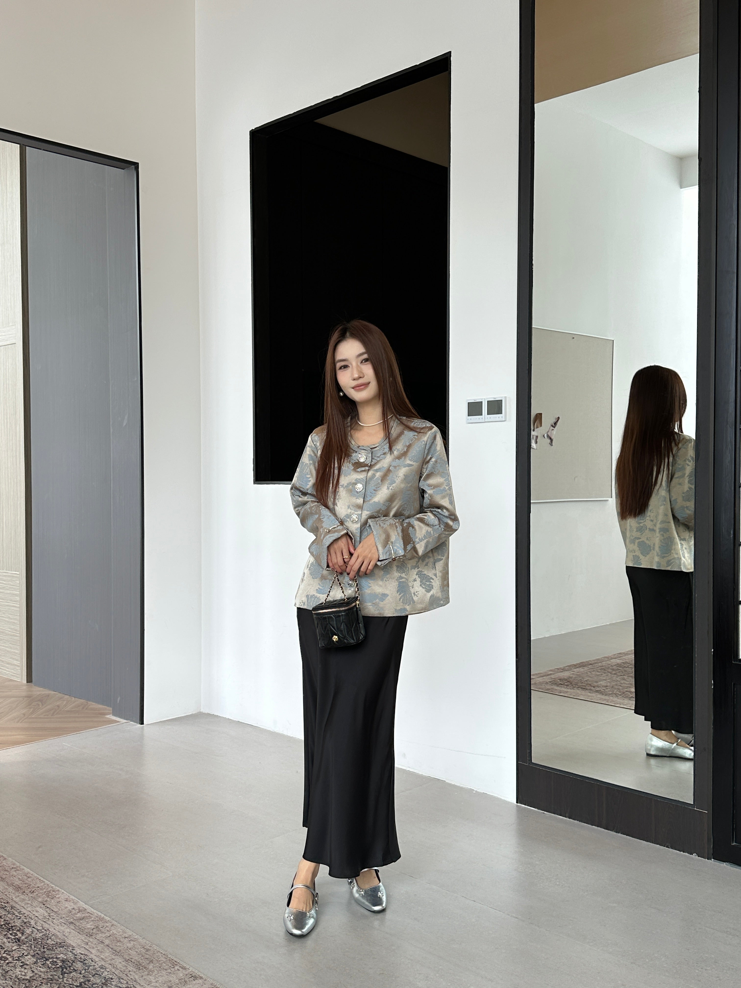 Gionna oriental jacket top (ready stock in XL&2XL)