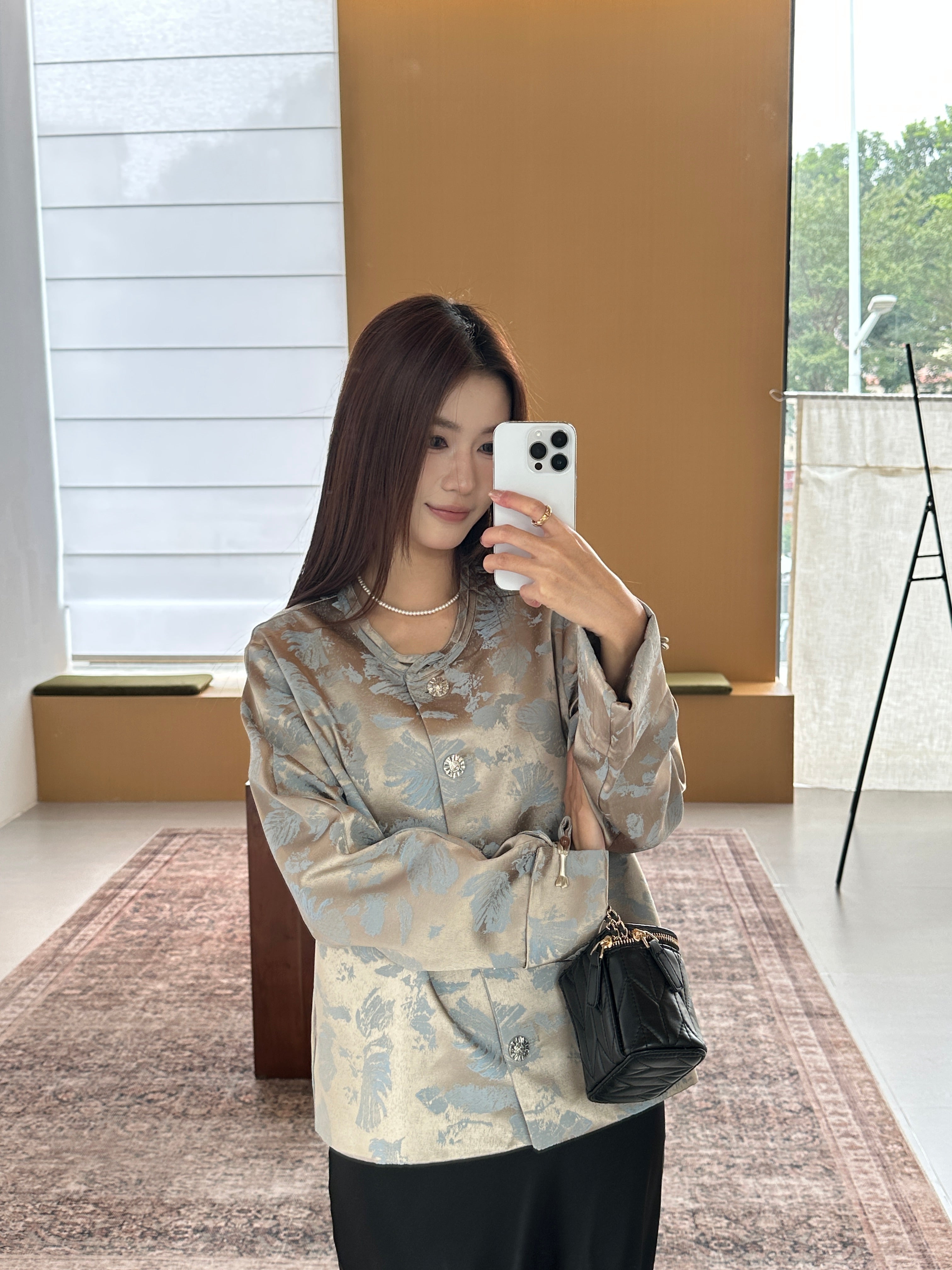 Gionna oriental jacket top (ready stock in XL&2XL)