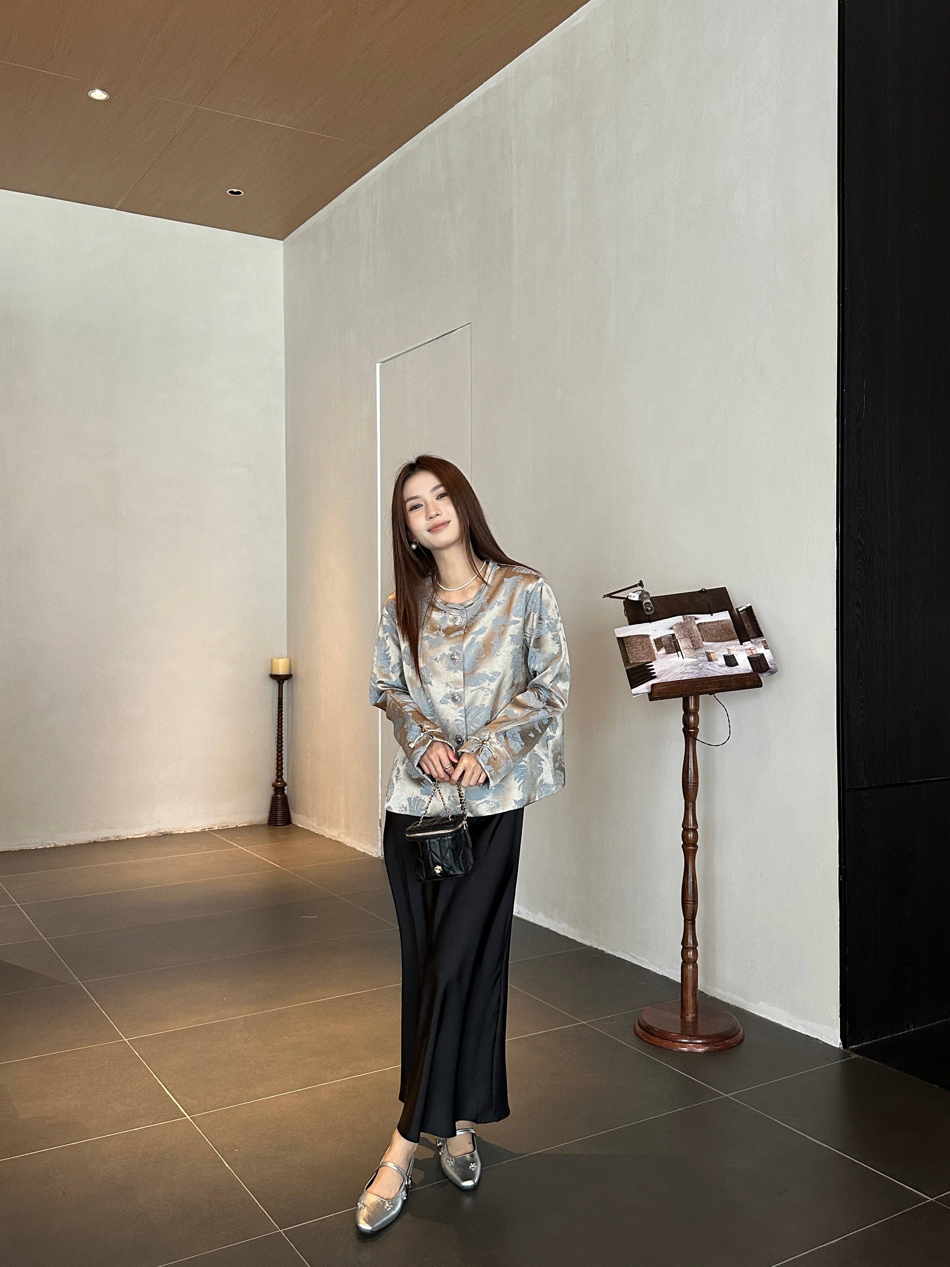 Gionna oriental jacket top (ready stock in XL&2XL)