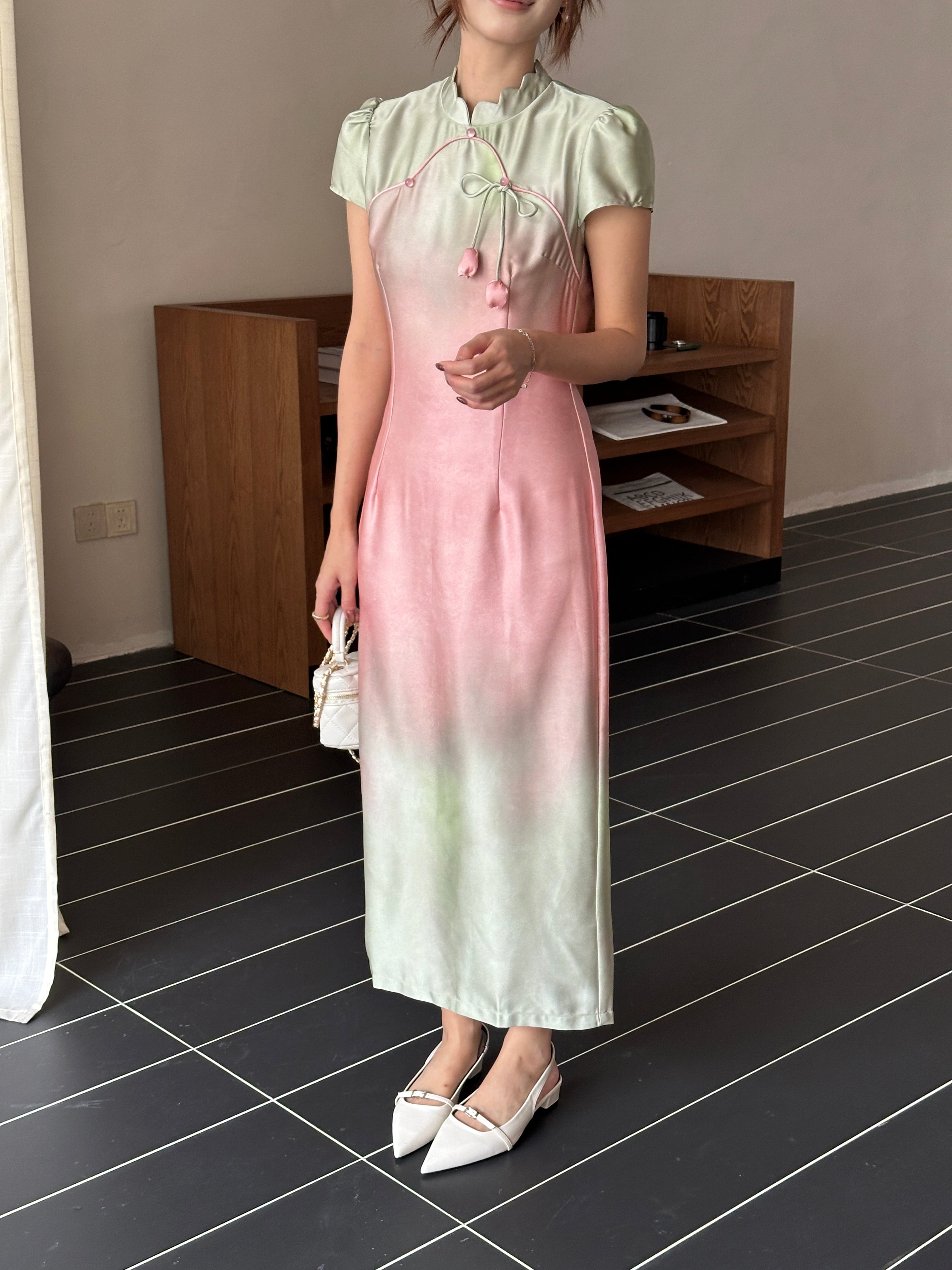 Sorbet cheongsam (ready stock in S)