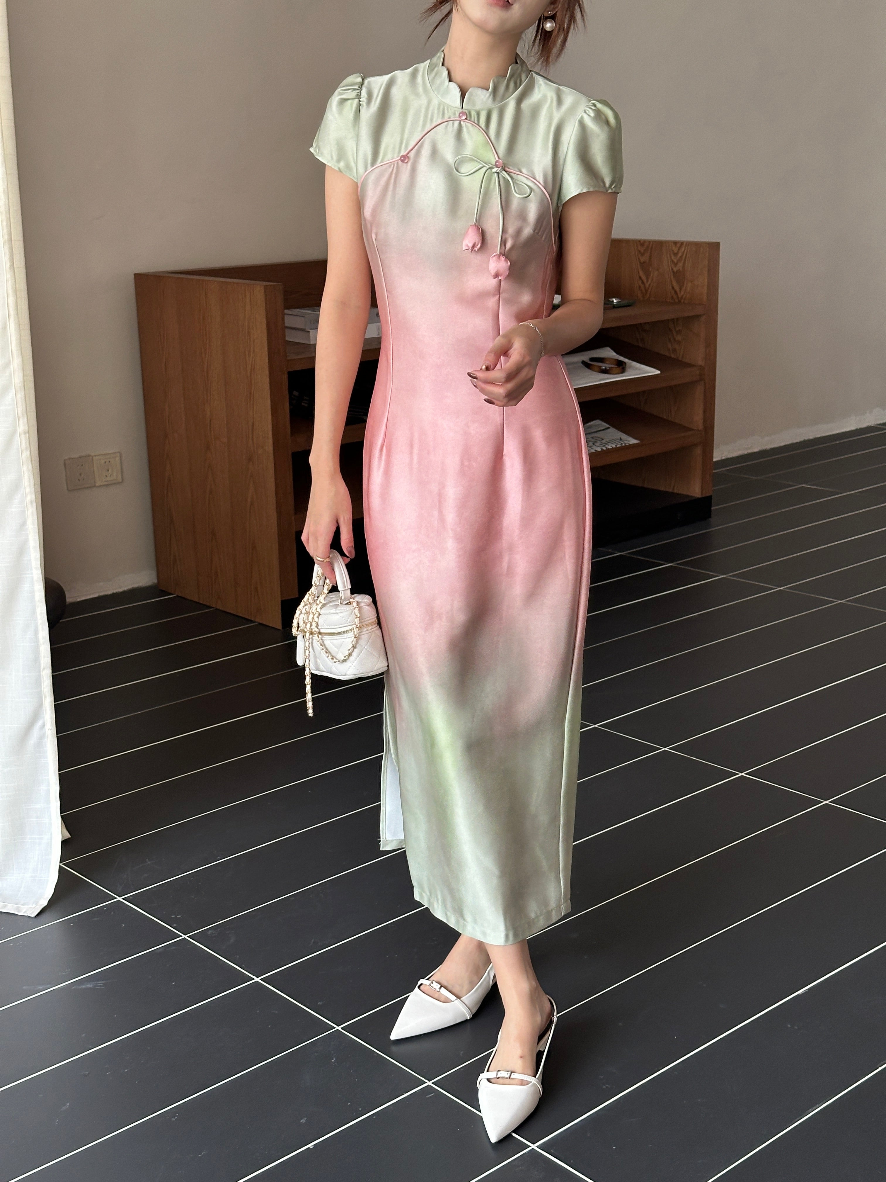 Sorbet cheongsam (ready stock in S)