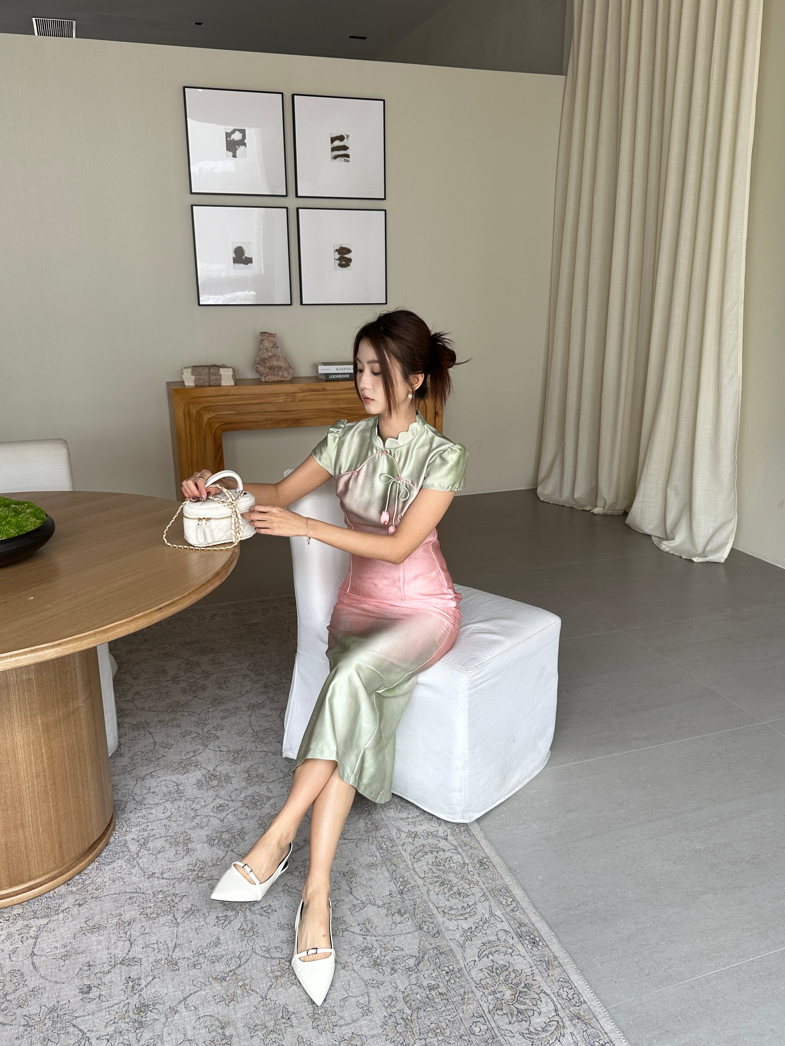 Sorbet cheongsam (ready stock in S)