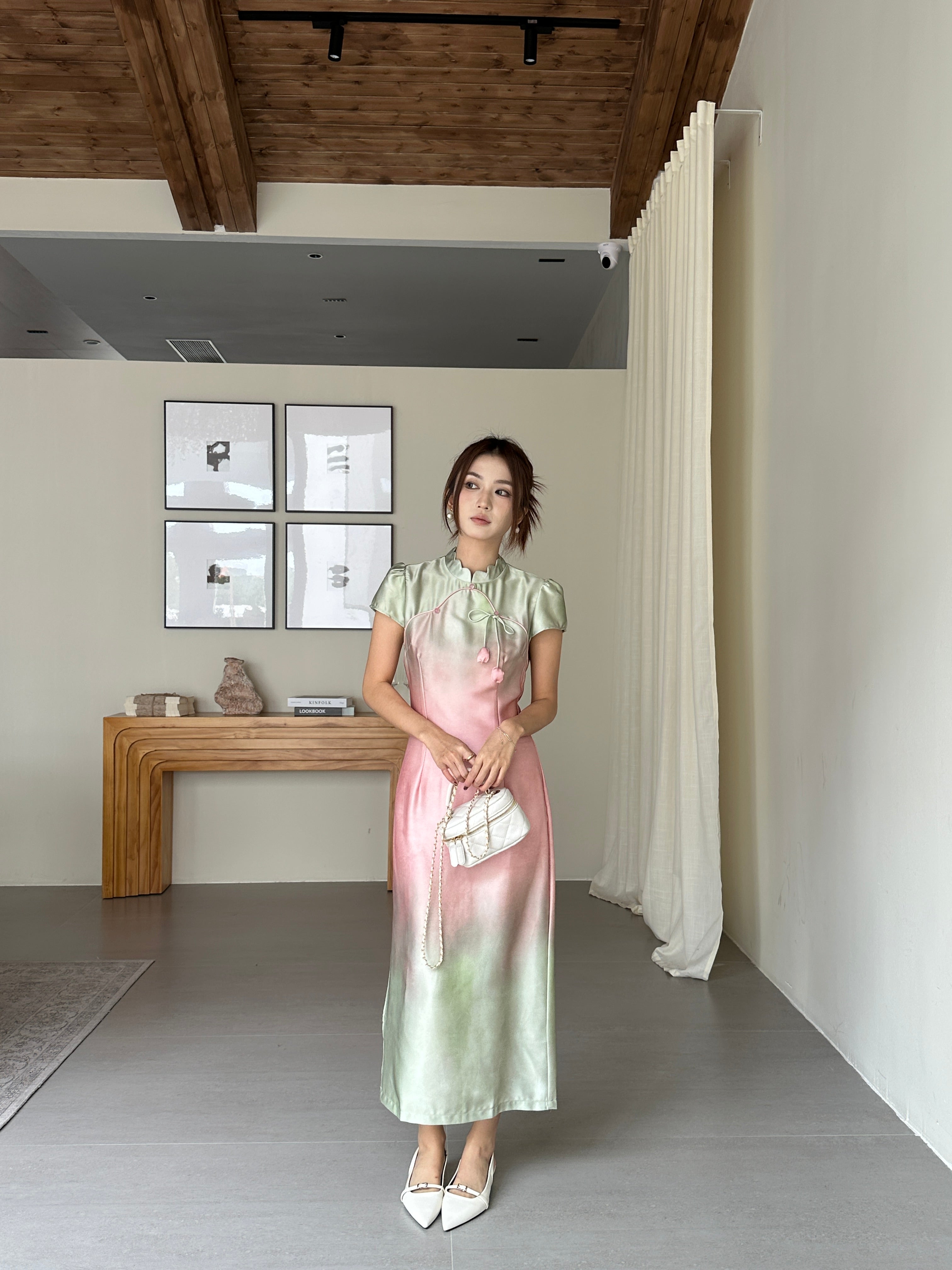 Sorbet cheongsam (ready stock in S)