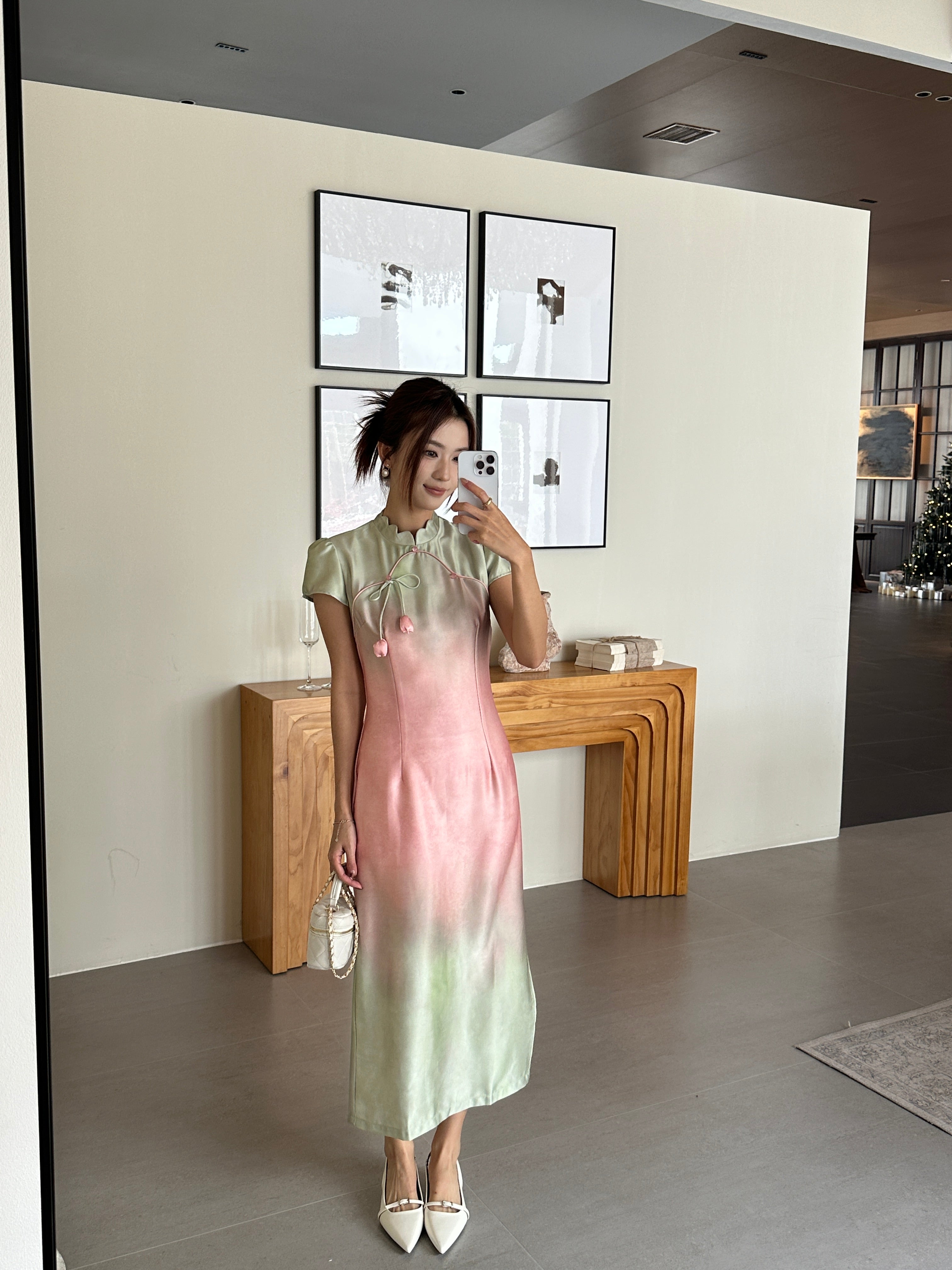 Sorbet cheongsam (ready stock in S)