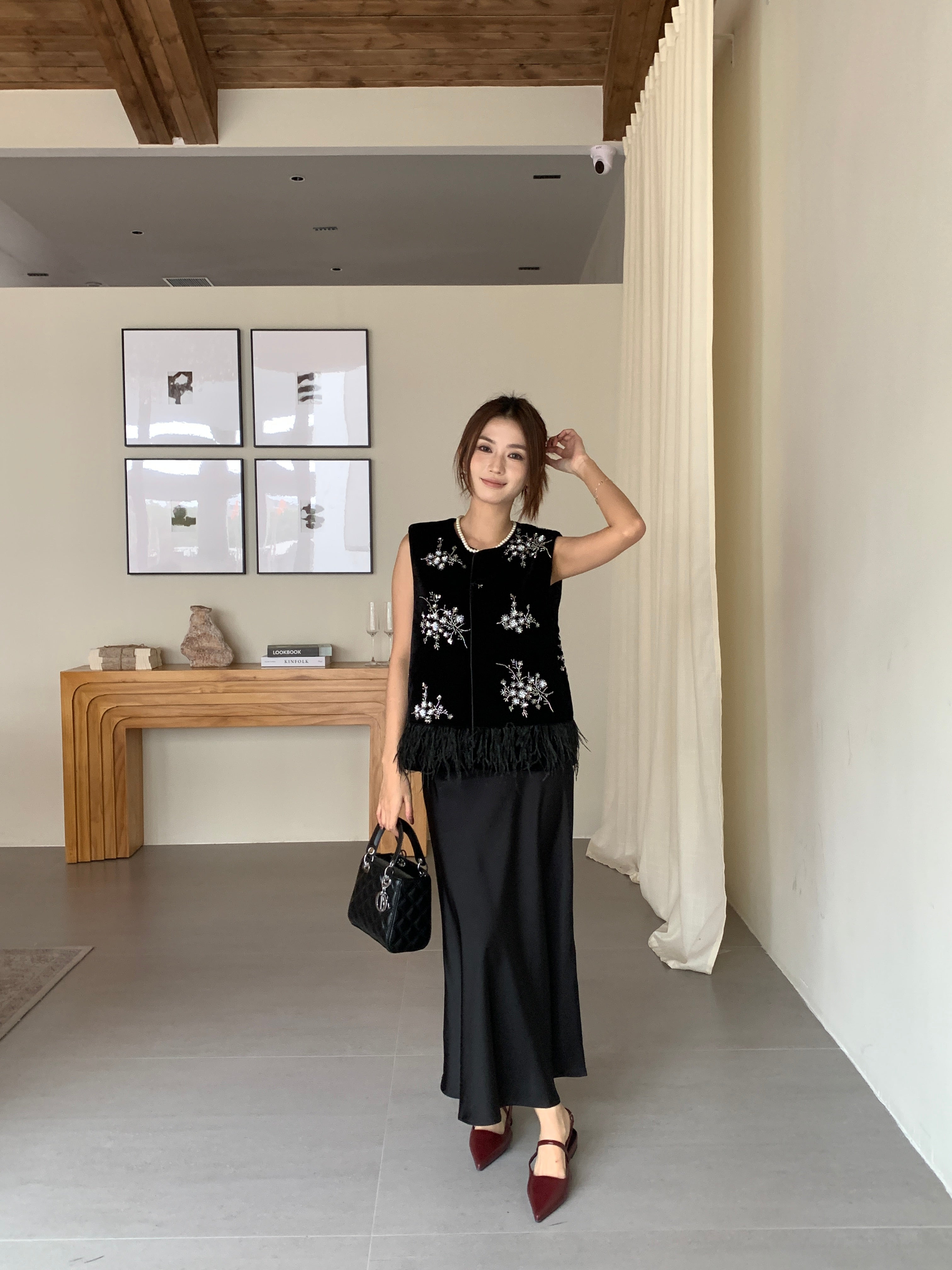 Posme oriental top (ready stock in XL)