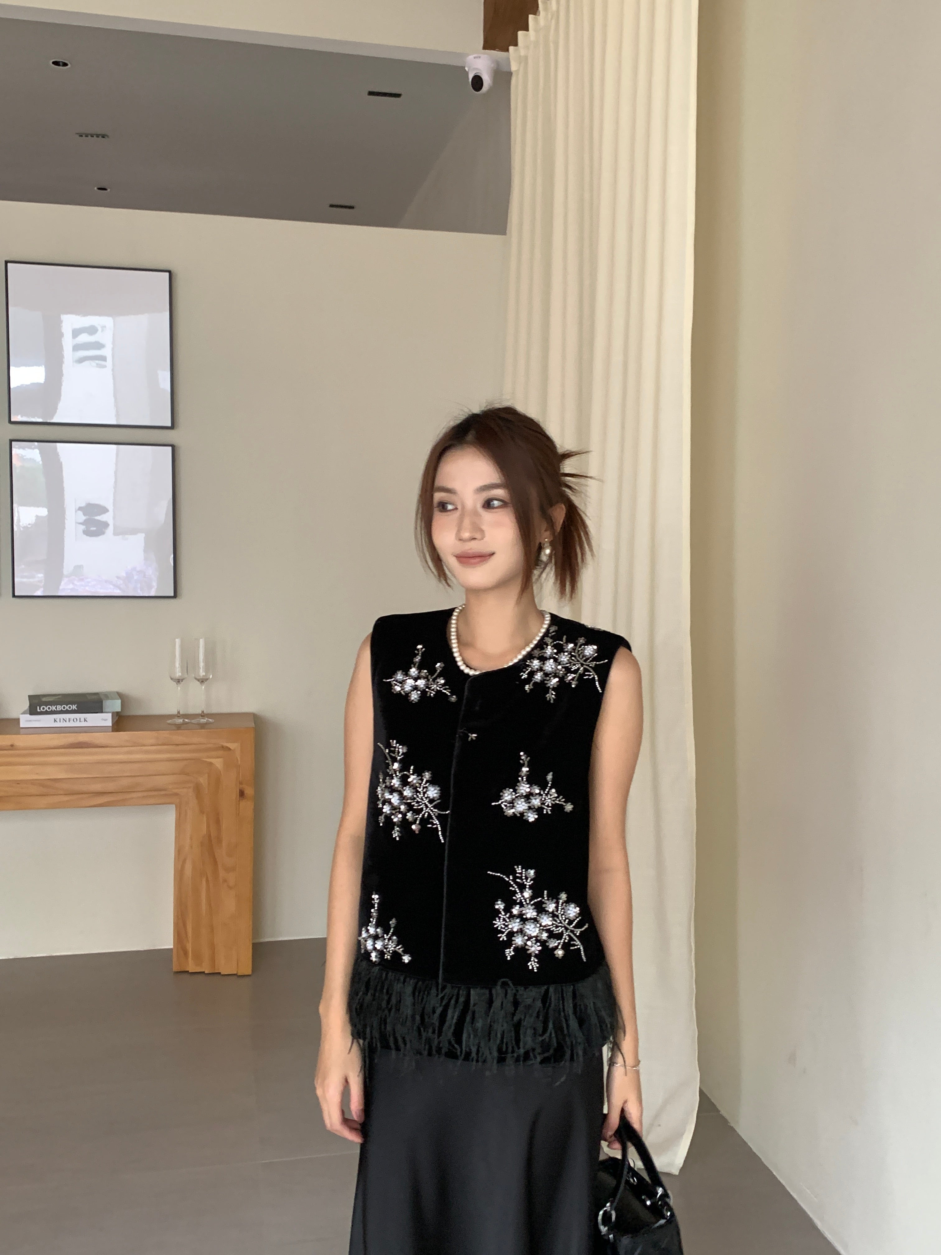 Posme oriental top (ready stock in XL)