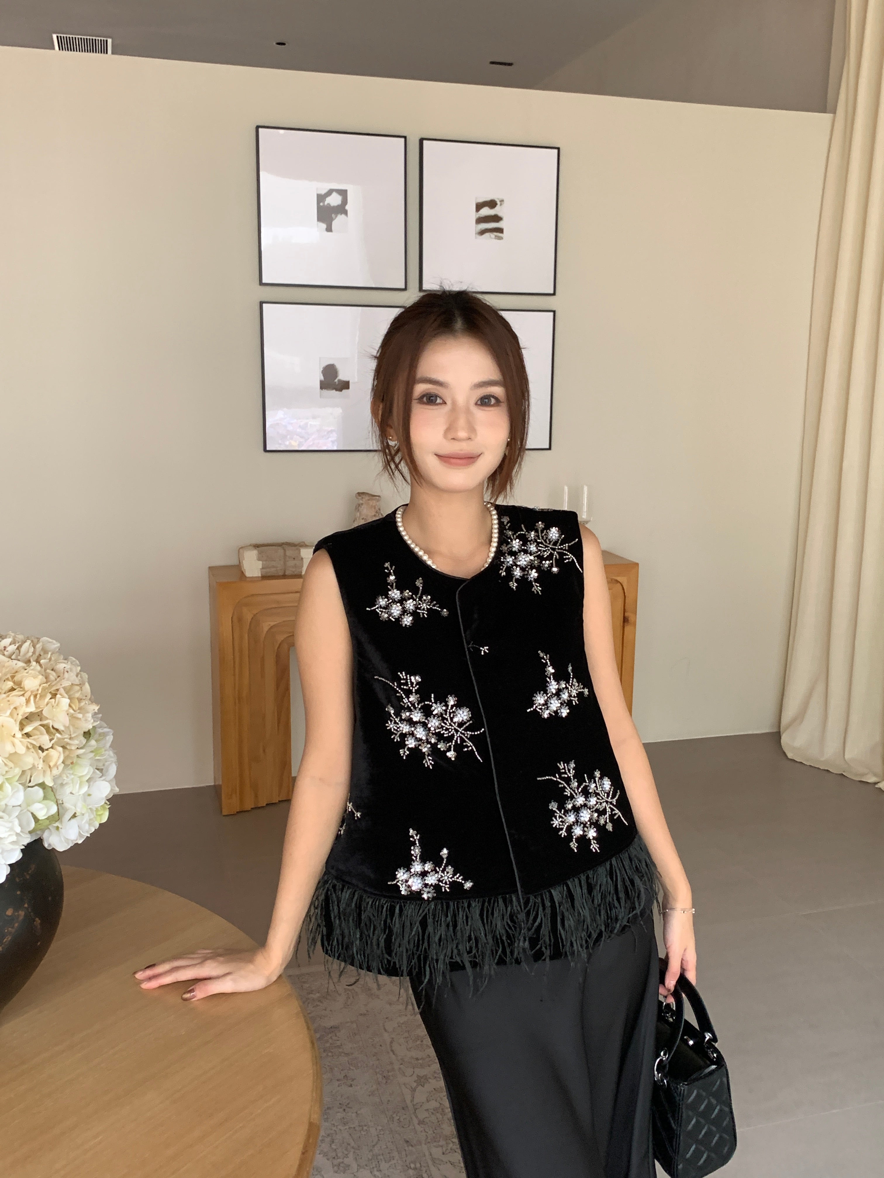 Posme oriental top (ready stock in XL)