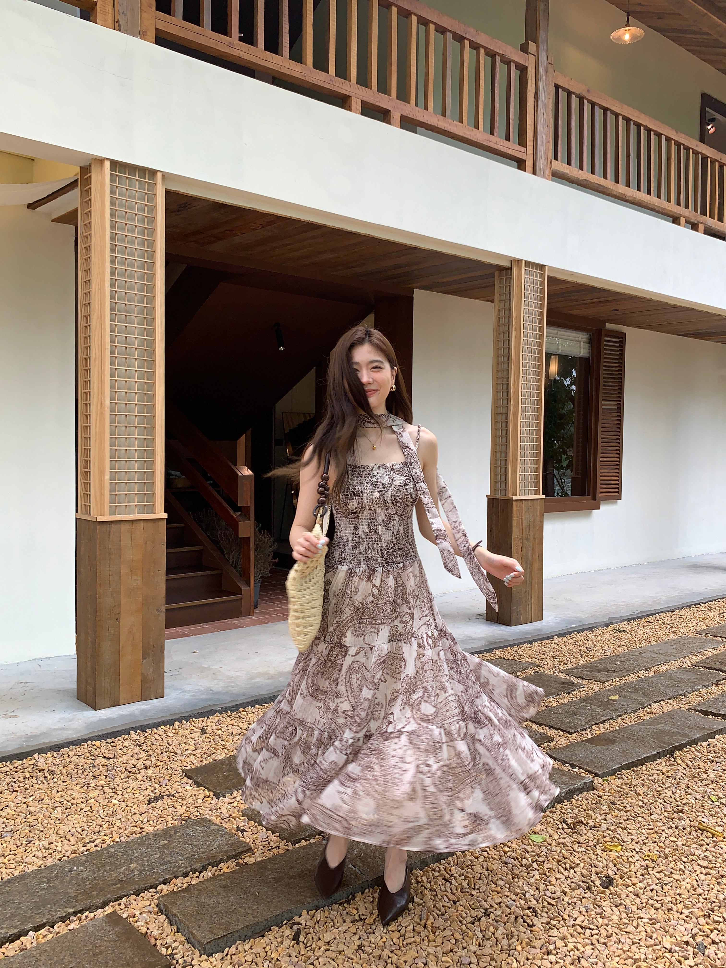 Paisley resort dress (preorder)