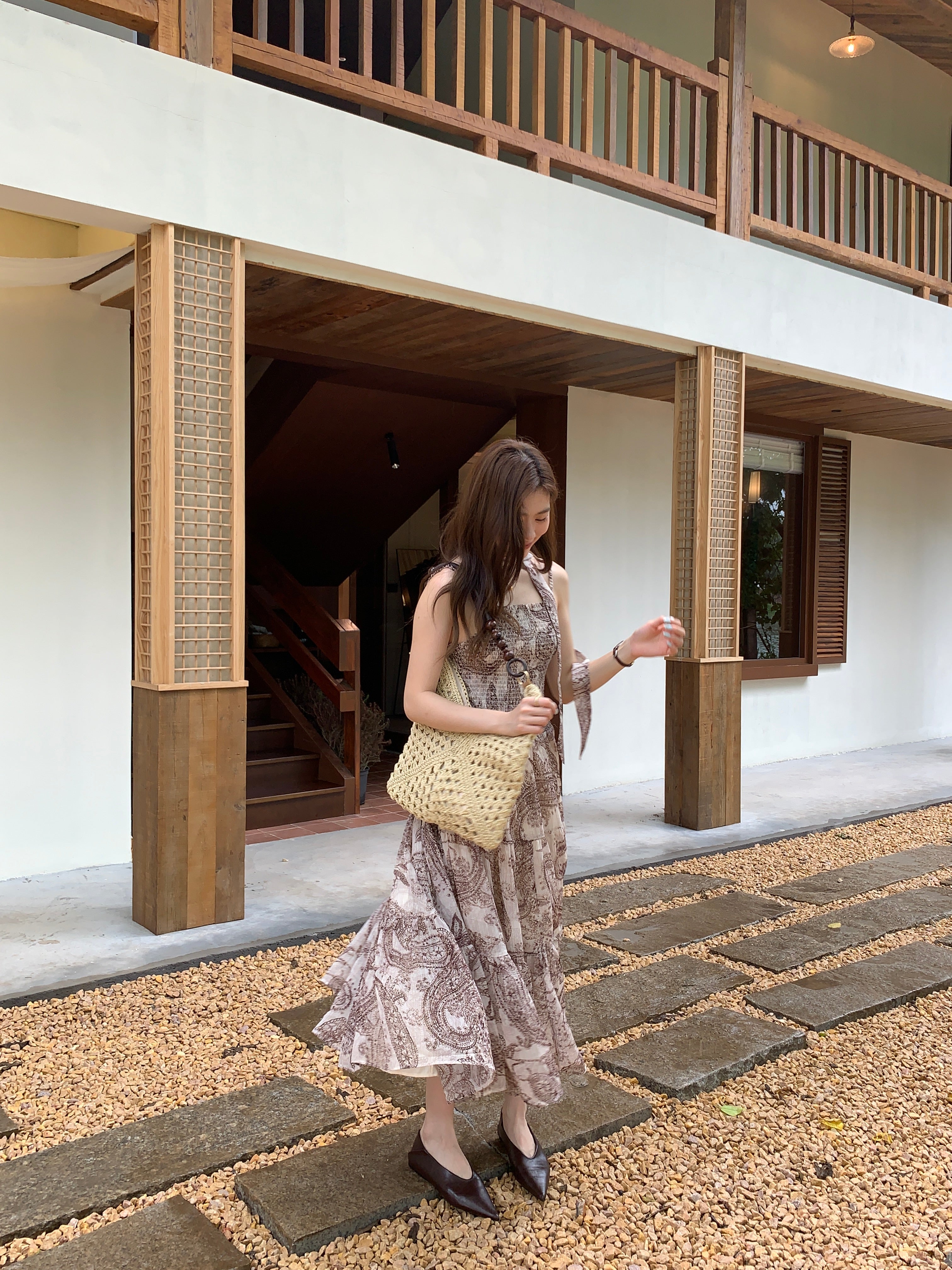 Paisley resort dress (preorder)