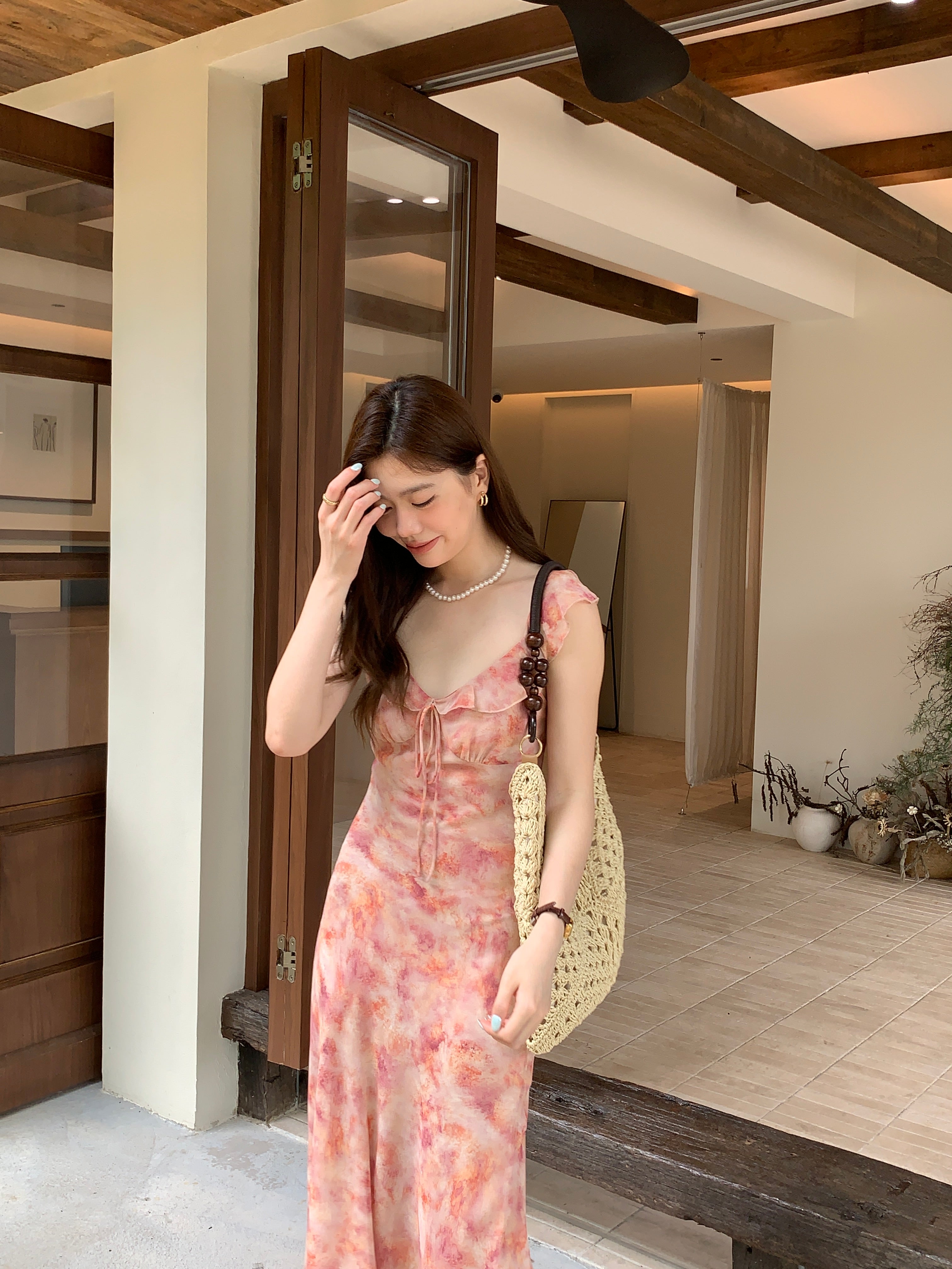 Rosalie Watercolor Maxi Dress (preorder)