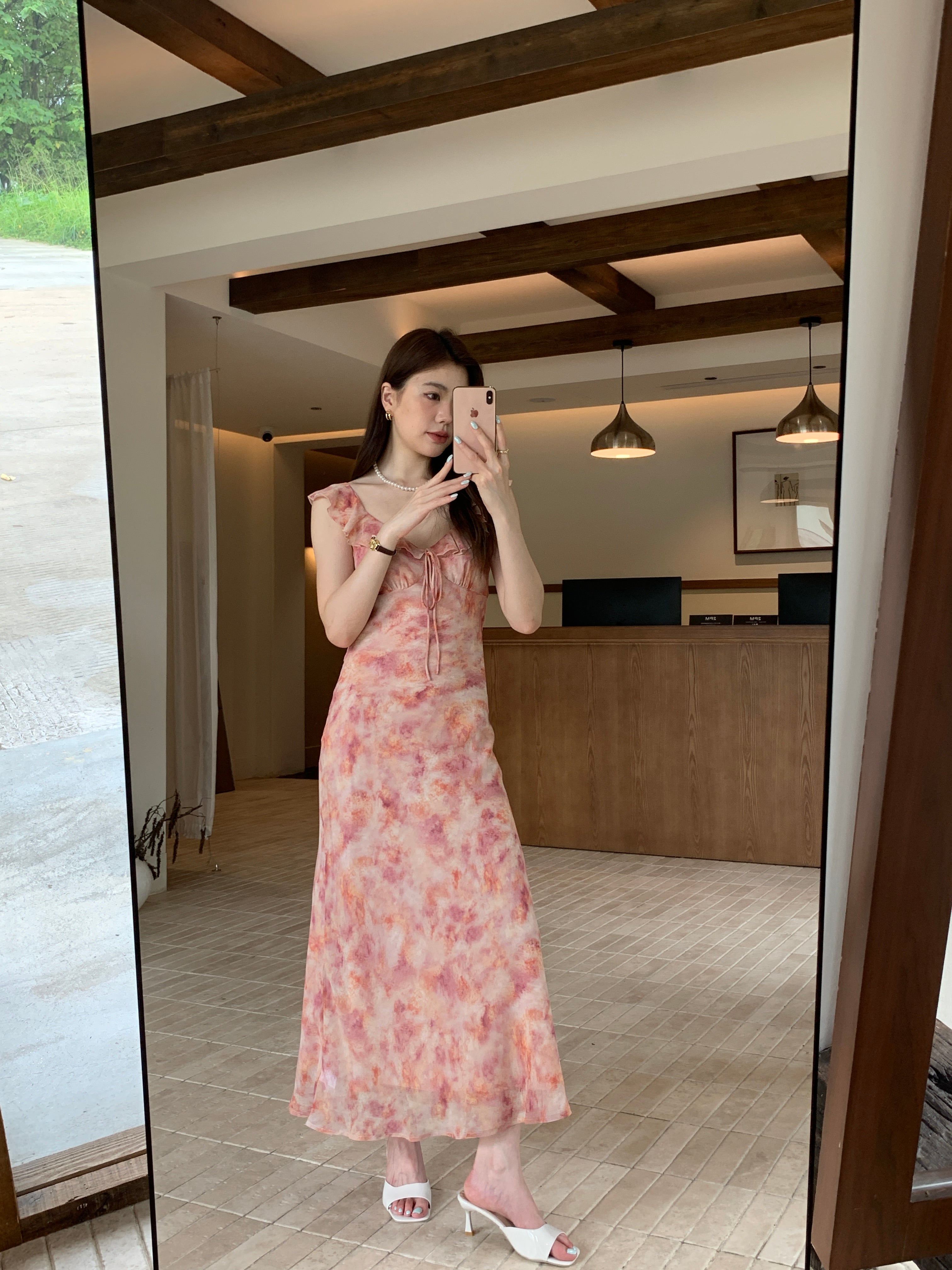 Rosalie Watercolor Maxi Dress (preorder)