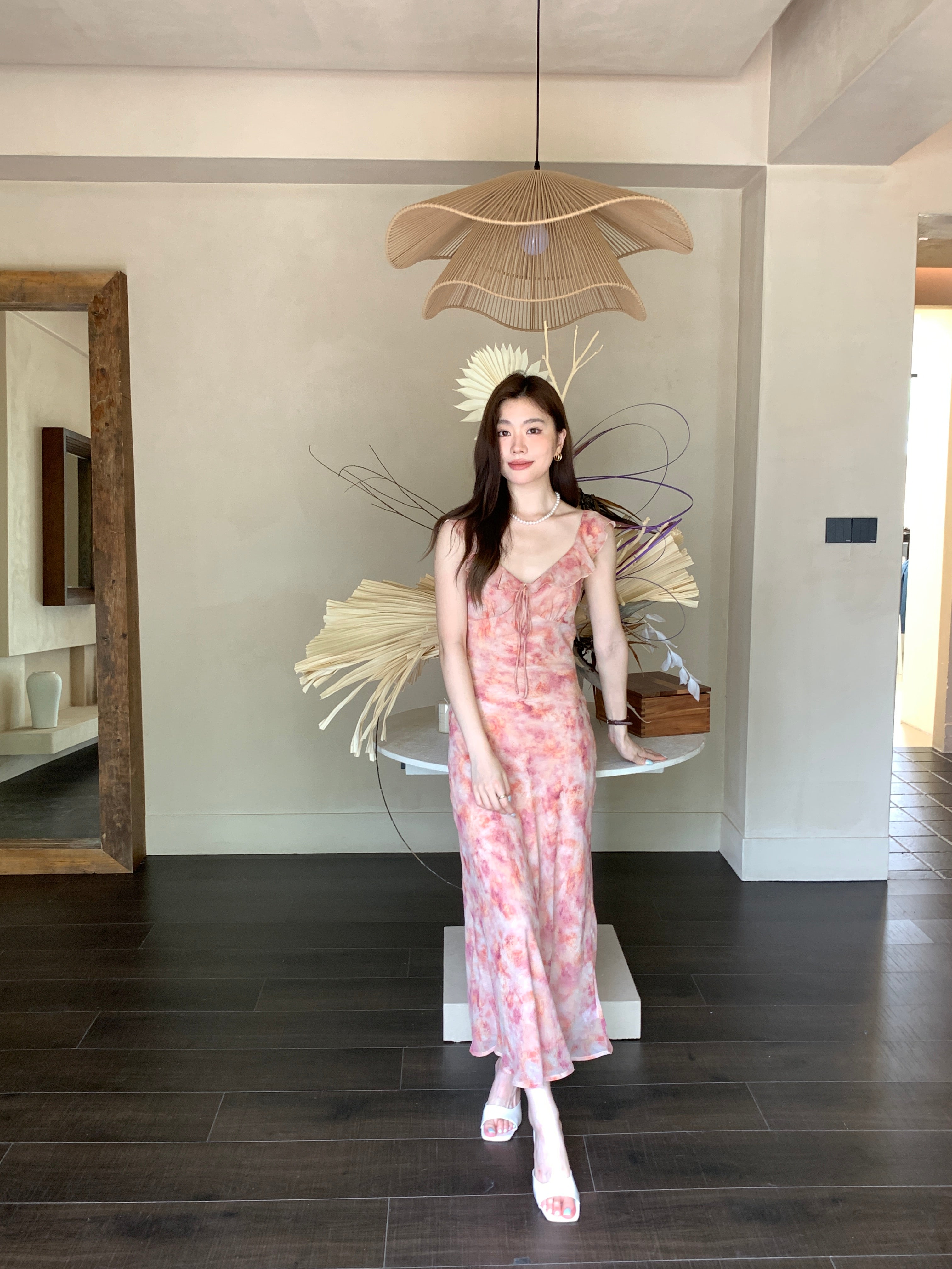 Rosalie Watercolor Maxi Dress (preorder)
