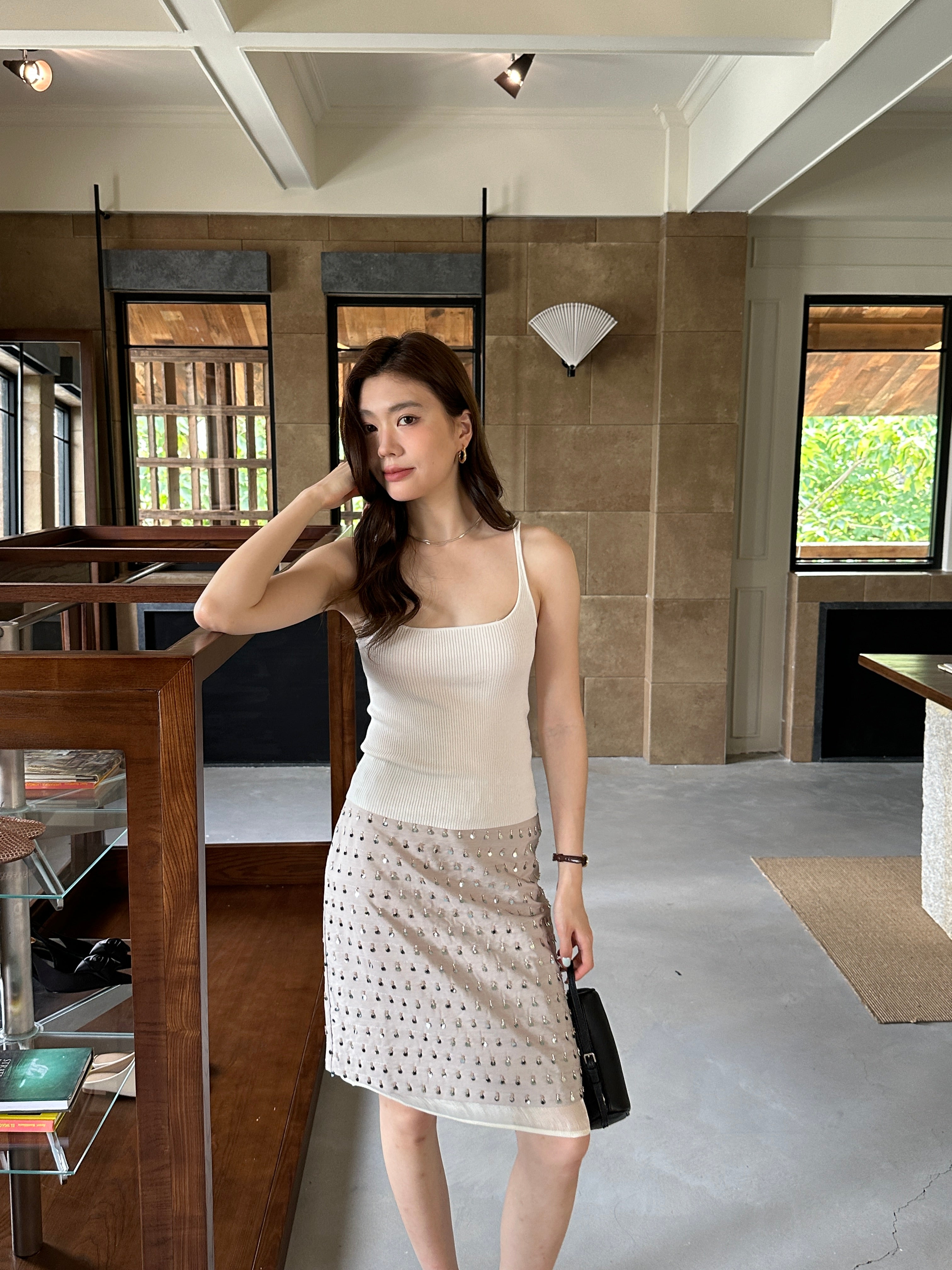 Essential Rib Camisole Top (preorder/ 3 colours)
