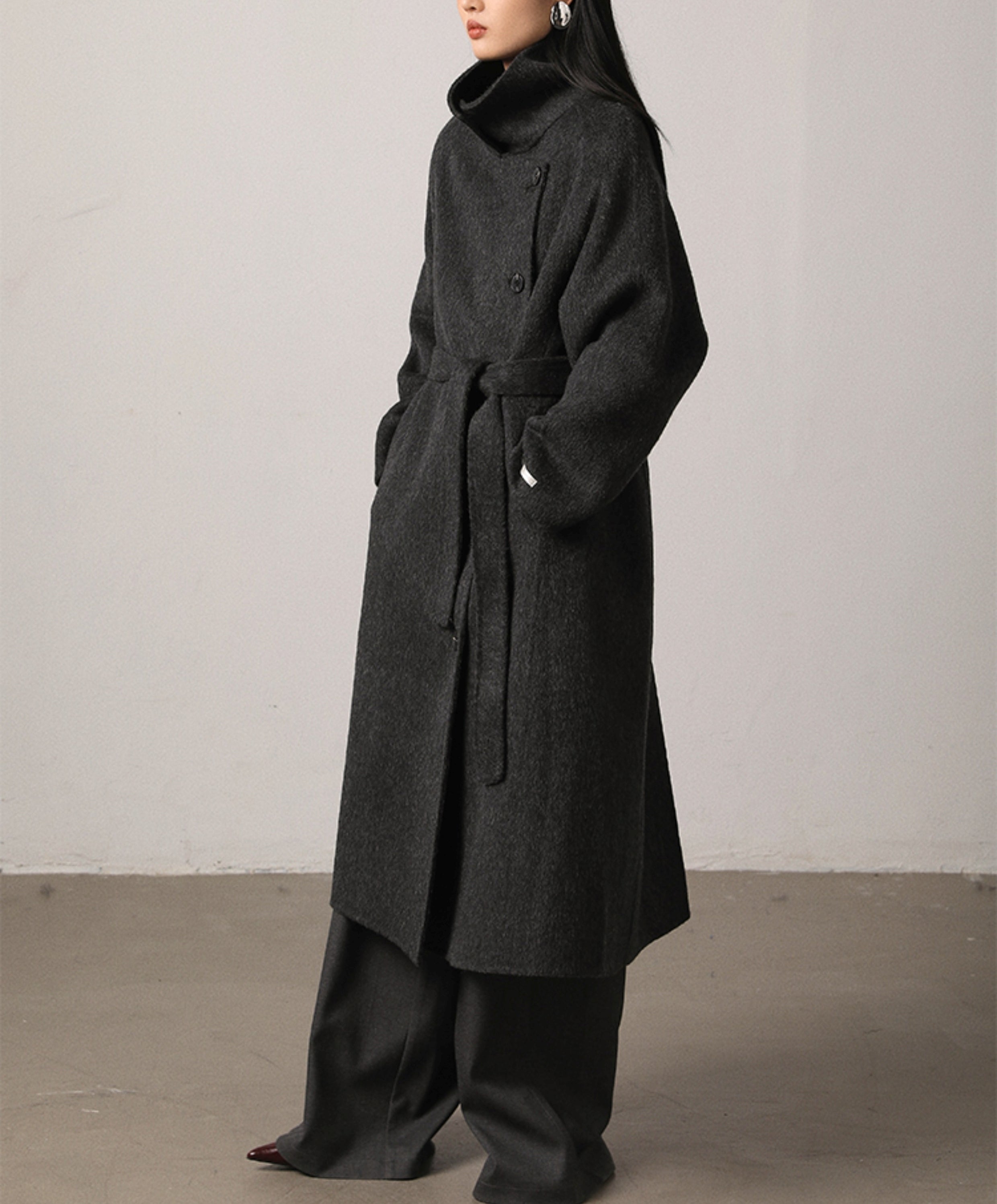 Funnel neck trenchcoat (preorder/ 3 colours)