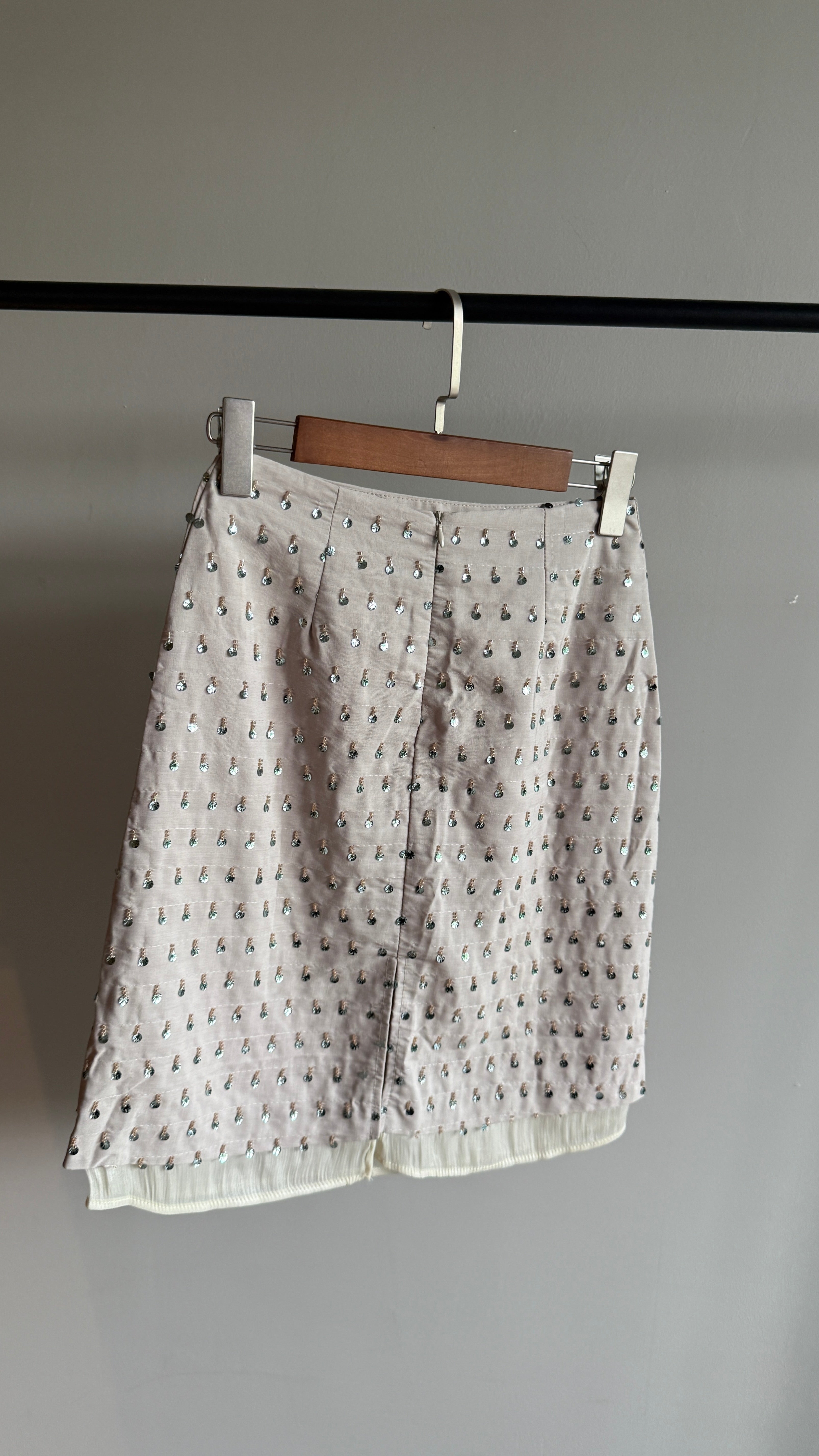 Noelle Crystal Overlay Skirt (preorder/ 2 colours)
