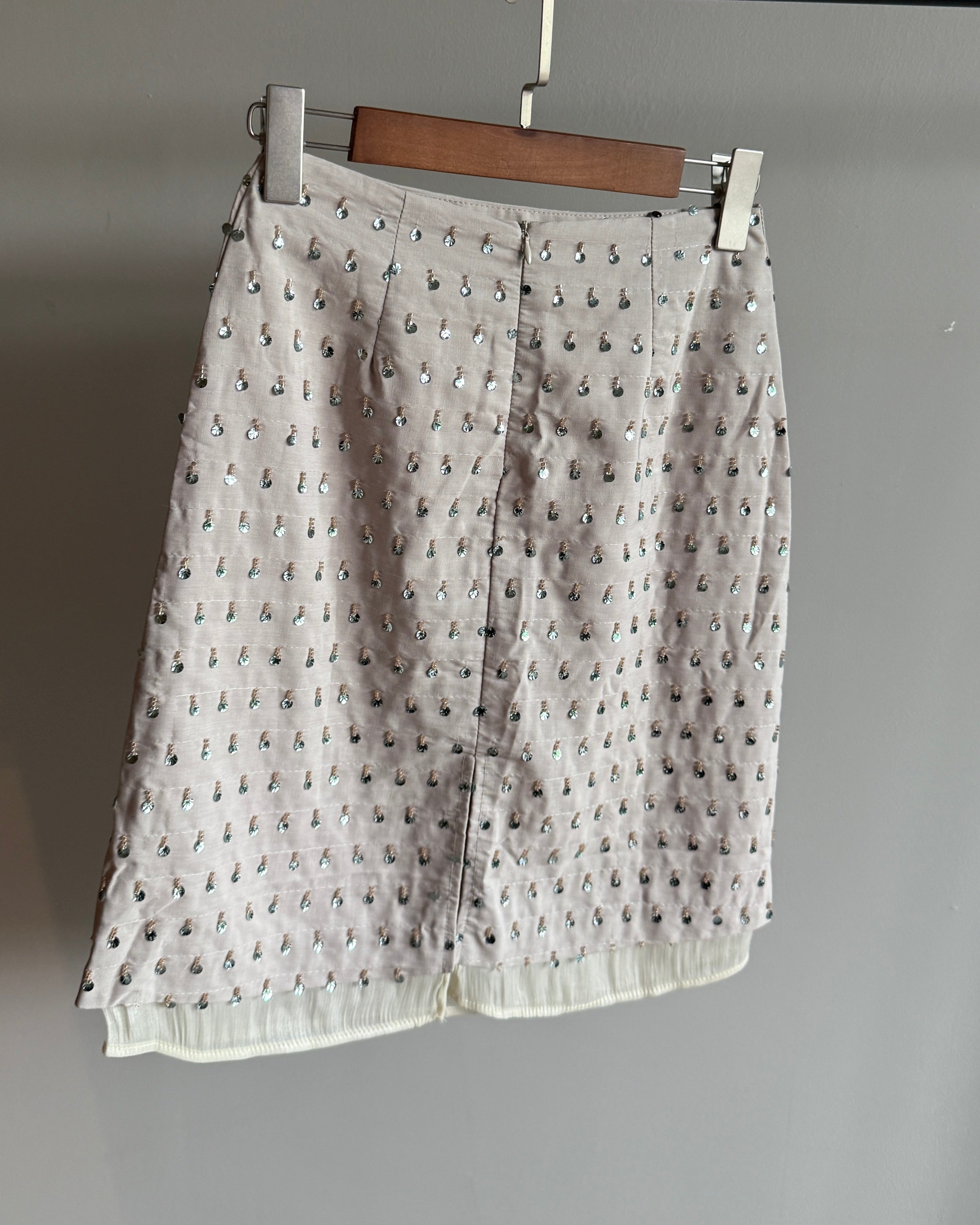 Noelle Crystal Overlay Skirt (preorder/ 2 colours)