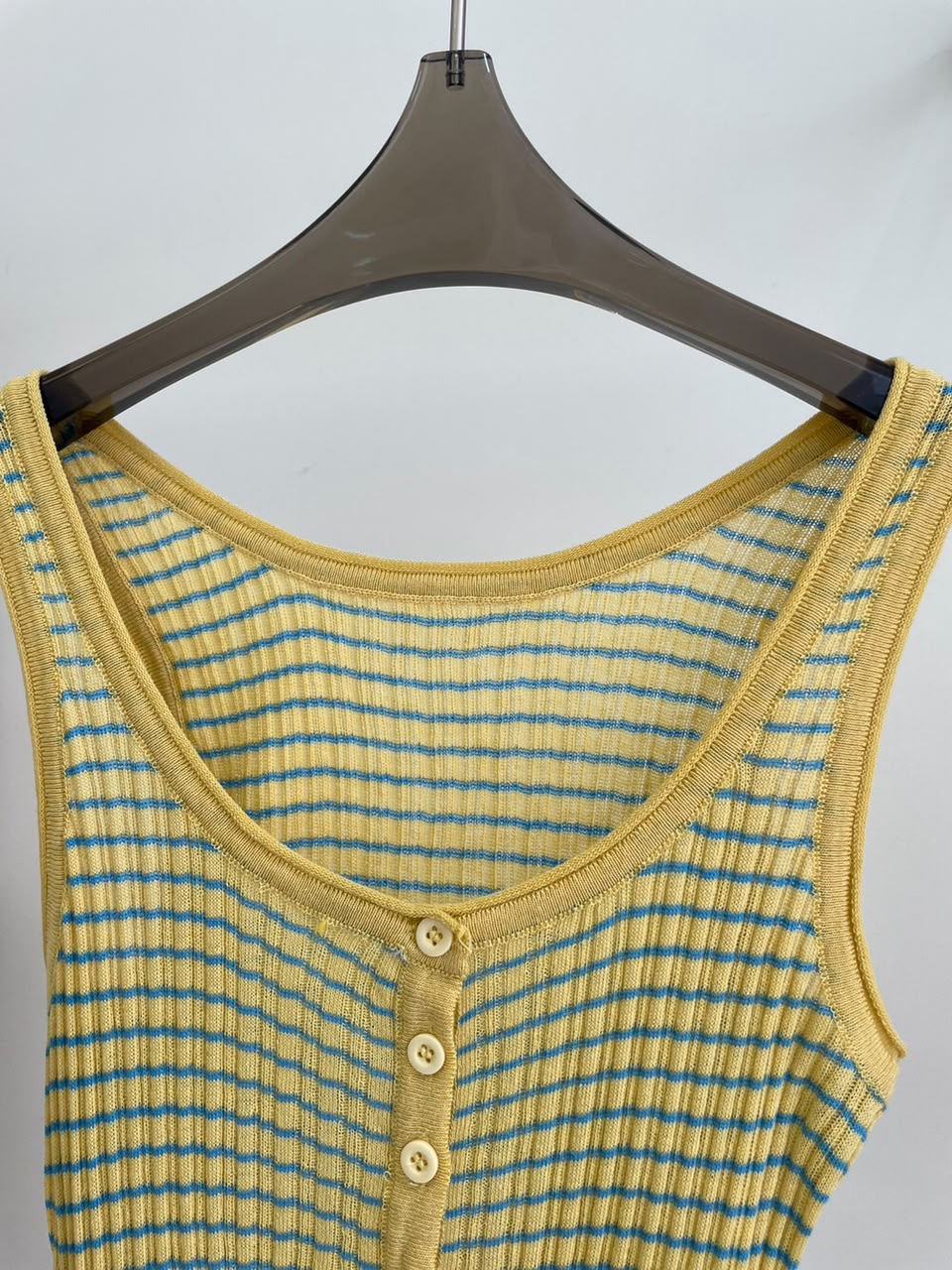 Plaid knit top (preorder/ 2 colours)