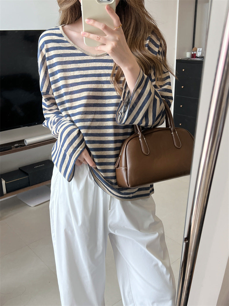 Slouchy Striped Top (preorder/ 3 colours)