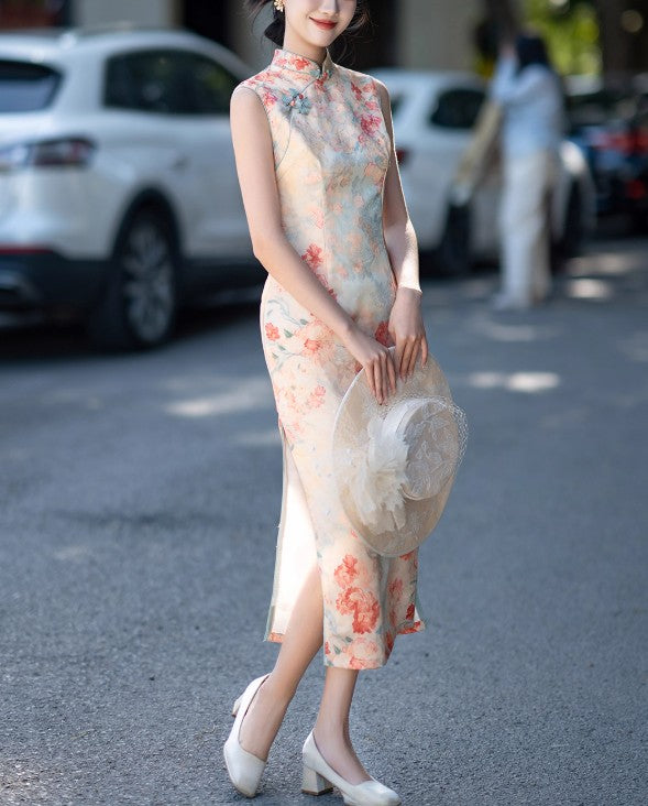 Marigold cheongsam (ready stock in S&M)