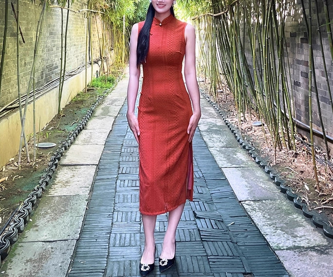 Classic Crochet Cheongsam (preorder/ 3 colours)