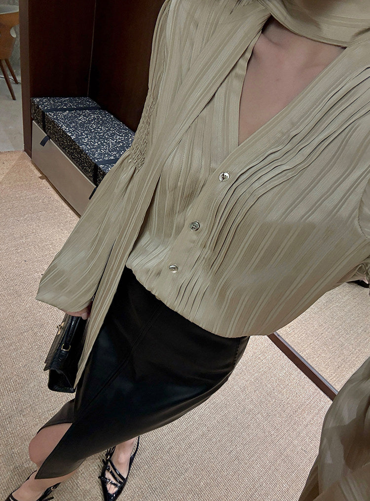 Billowy shirt top (preorder)