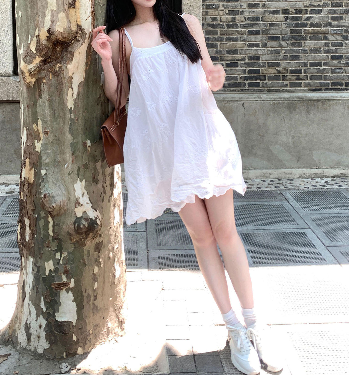 Eyelet Mini Dress (preorder)