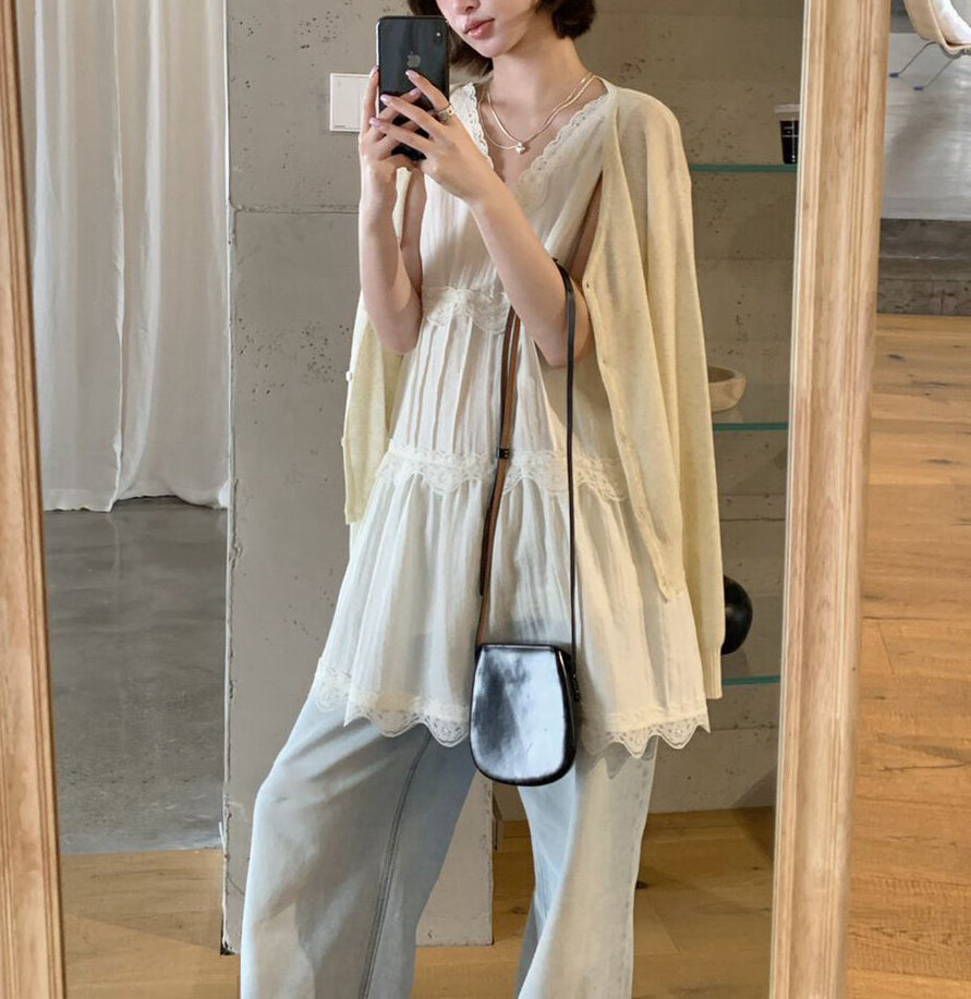 Ray linen top (preorder)