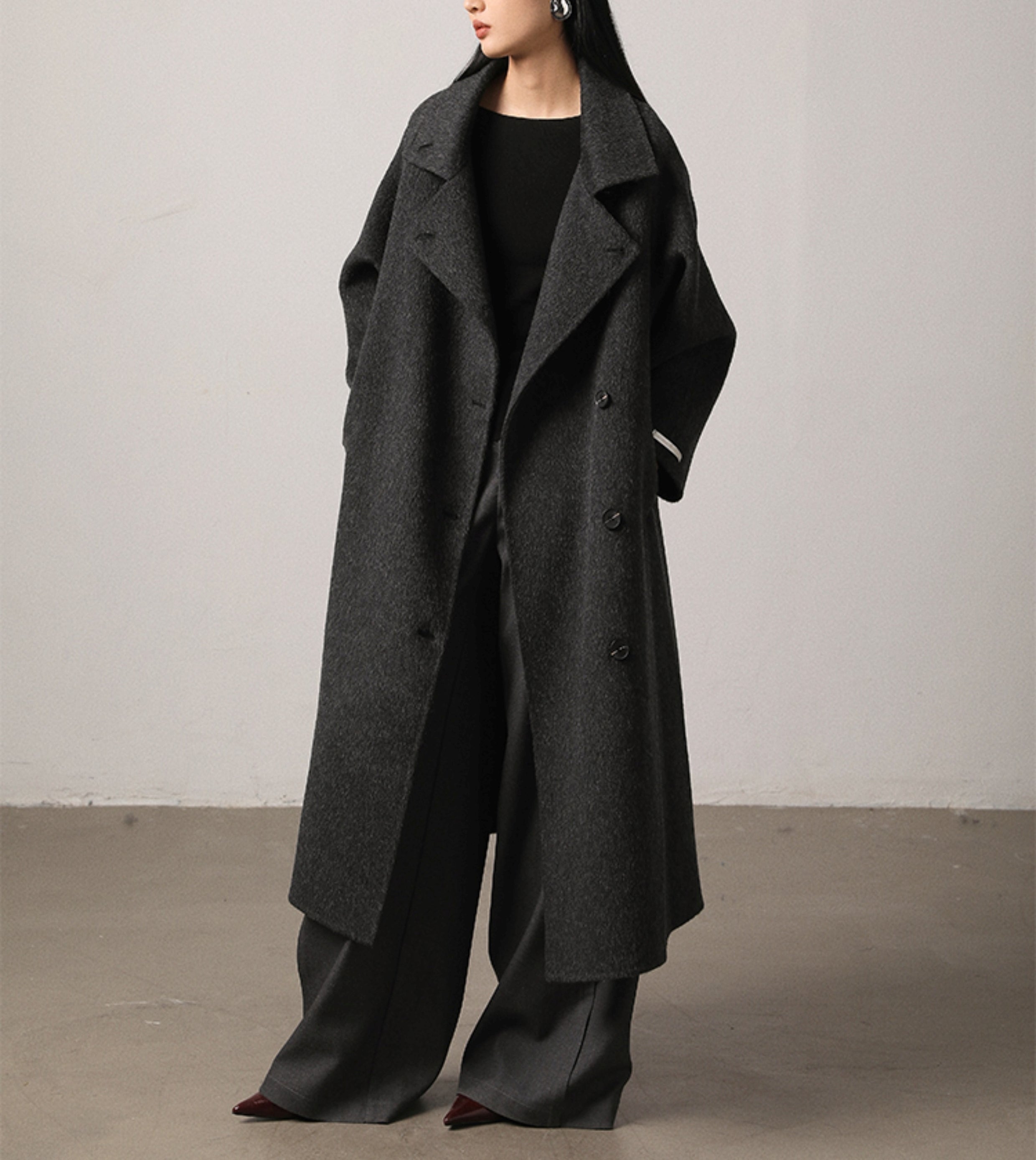 Funnel neck trenchcoat (preorder/ 3 colours)