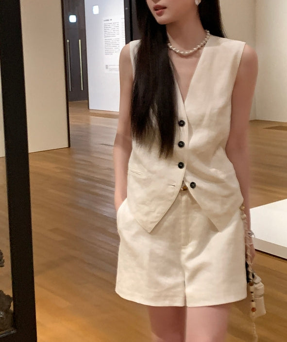 Linen A-line Shorts (preorder/ 2 colours)