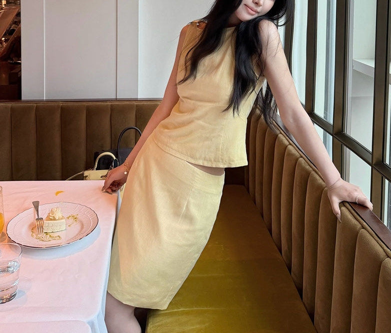 Lemon Linen Set (preorder)