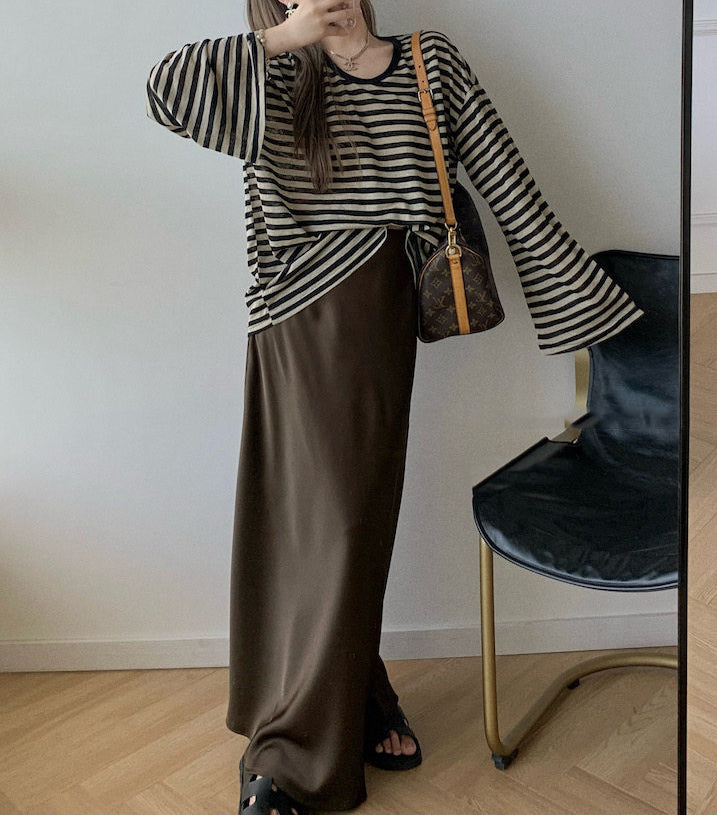 Slouchy Striped Top (preorder/ 3 colours)