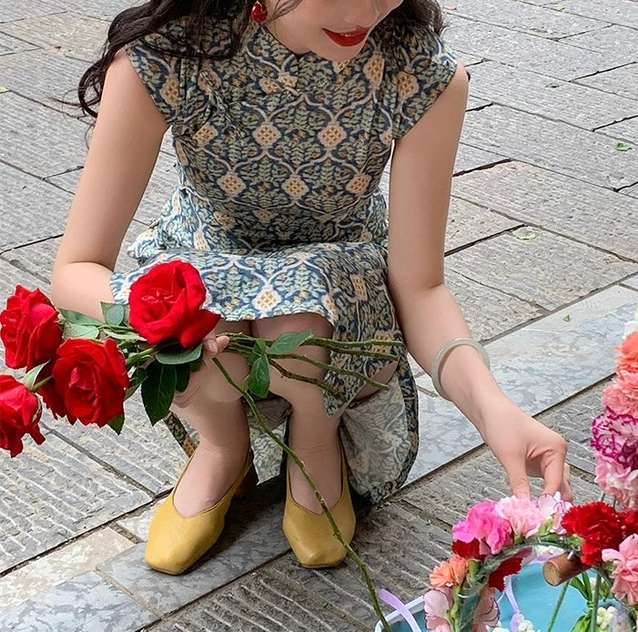 Goldie cheongsam (ready stock in S&L)